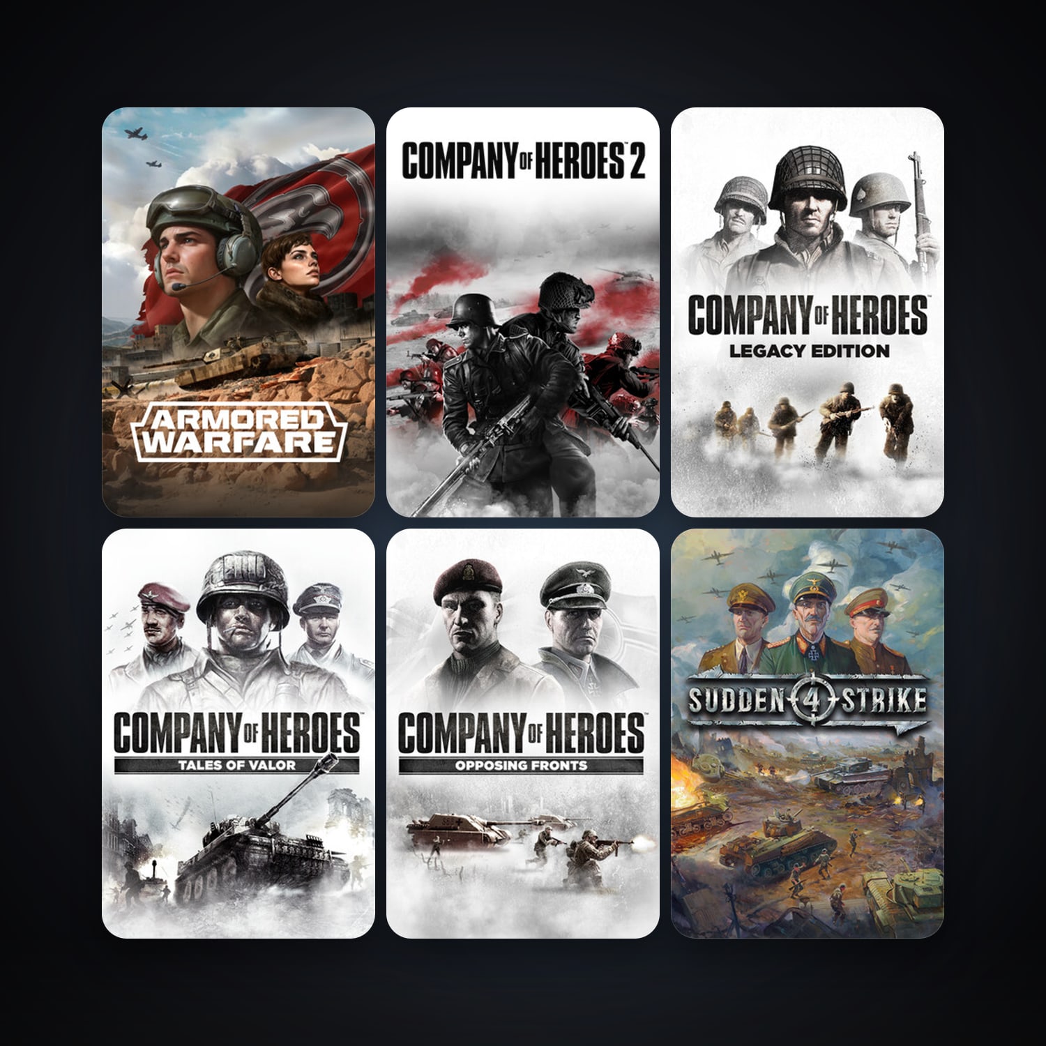 Company of Heroes + Company of Heroes: Opposing Fronts, 7 games, clean — HabibiAccounts