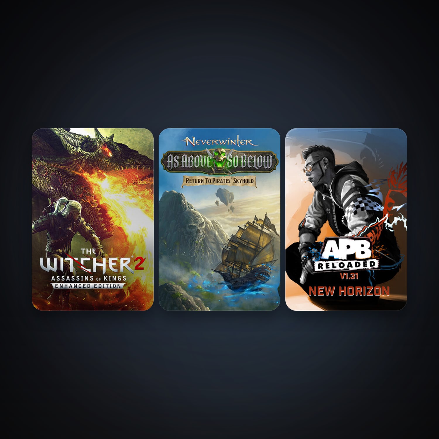 The Witcher 2: Assassins of Kings Enhanced Edition + Neverwinter, 5 games, clean — HabibiAccounts