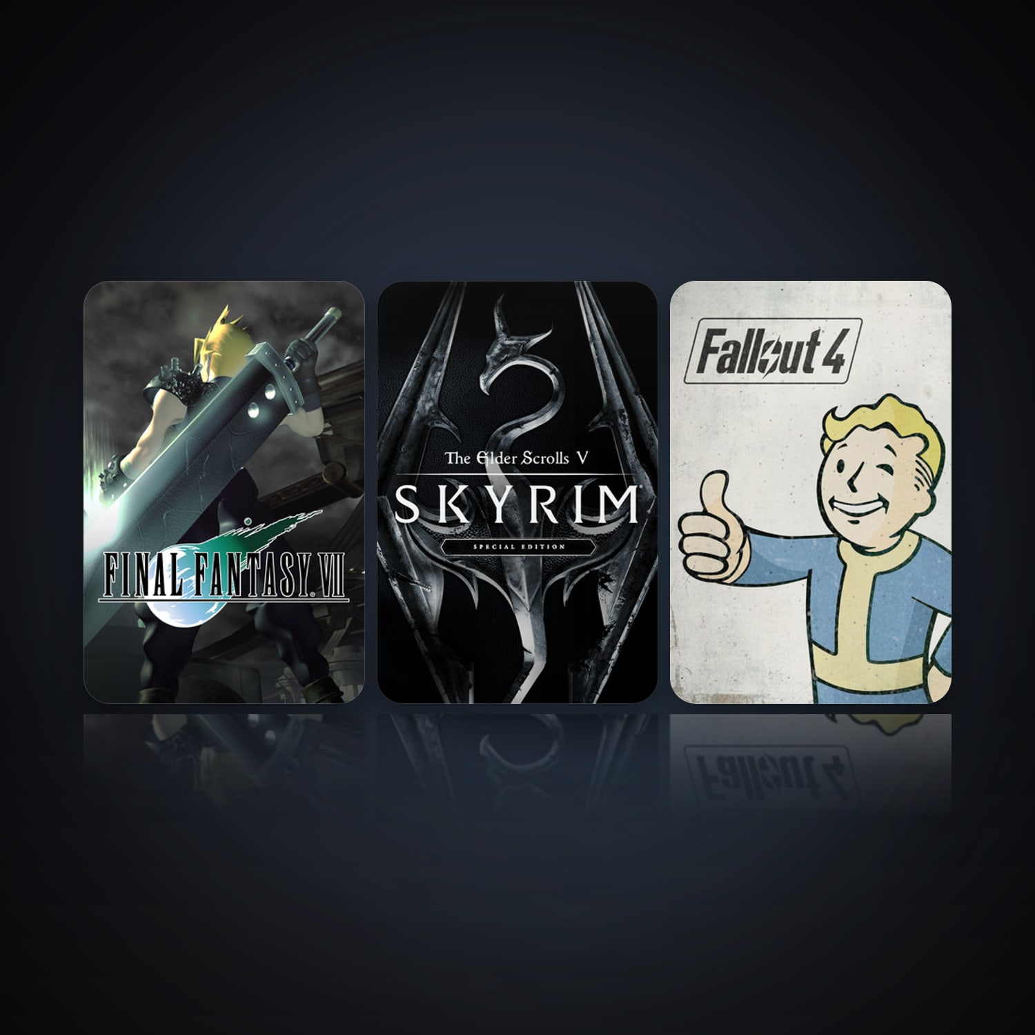 FINAL FANTASY VII & The Elder Scrolls V: Skyrim Special Edition | Clean — HabibiAccounts