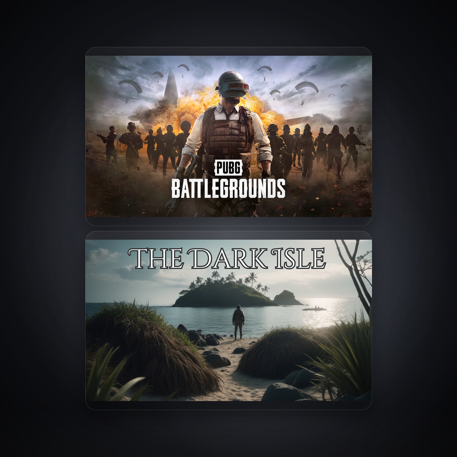PUBG: BATTLEGROUNDS & The Dark Isle | 2 Games — HabibiAccounts