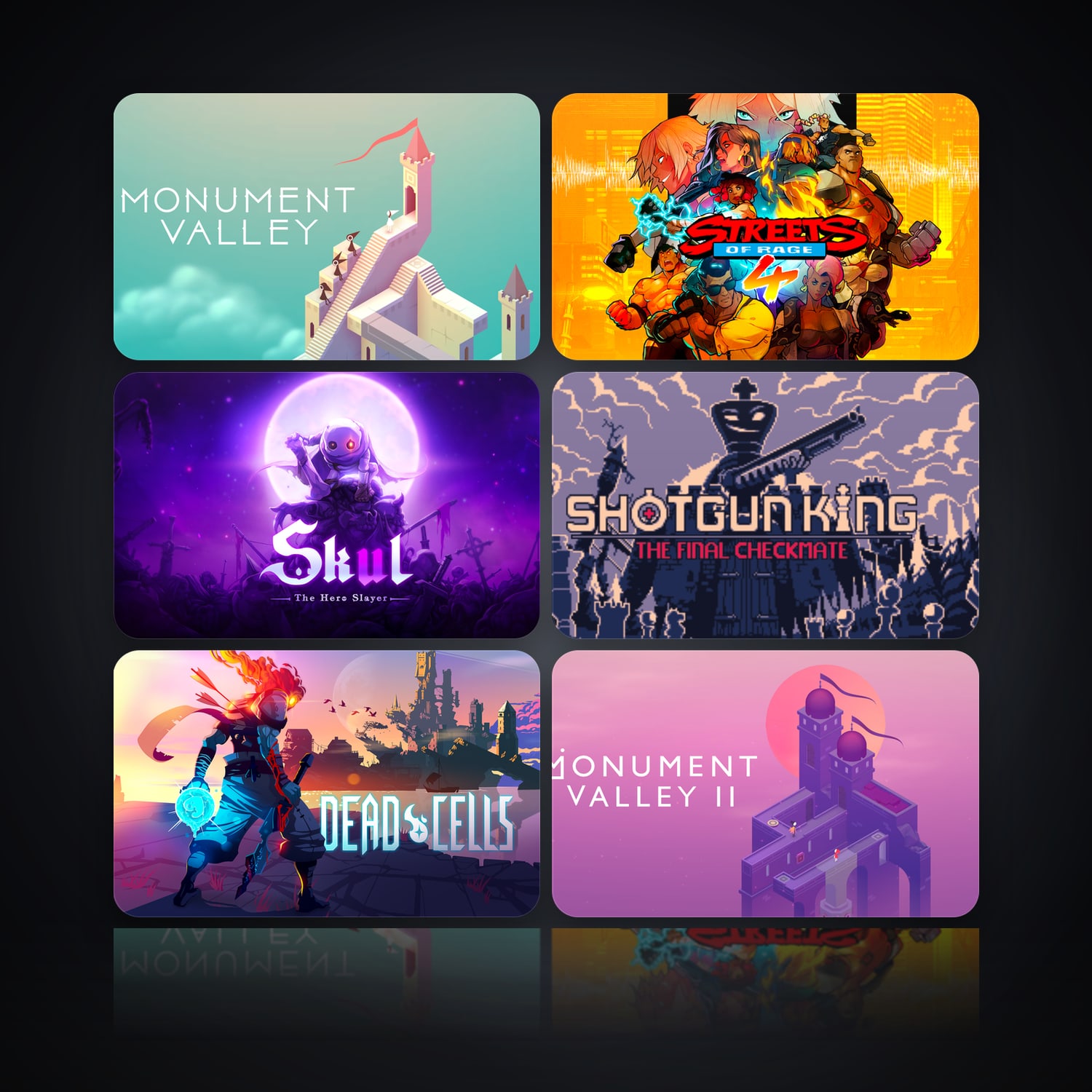 Monument Valley & Streets of Rage 4 | 7 Games — HabibiAccounts