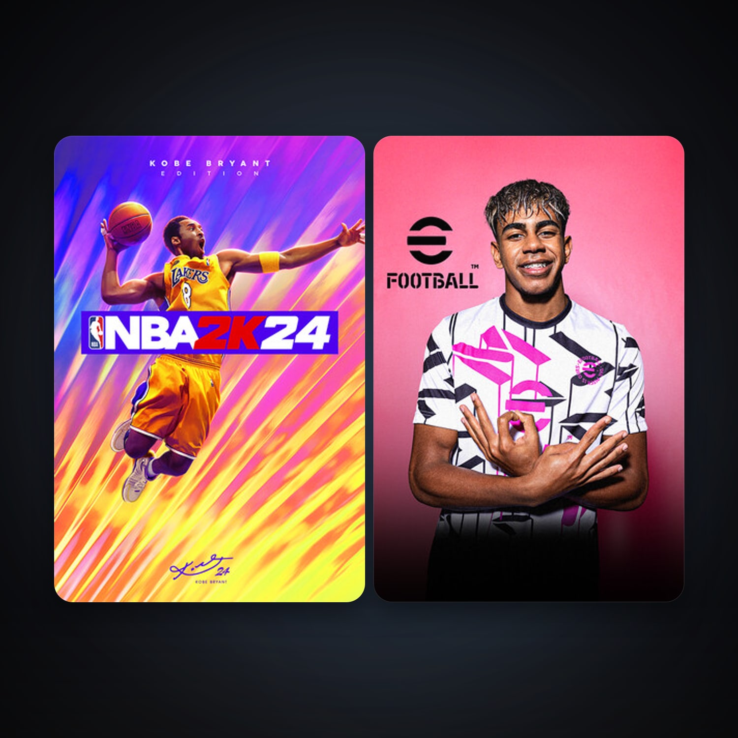 eFootball 2024 + NBA 2K24, 4 games, clean — HabibiAccounts
