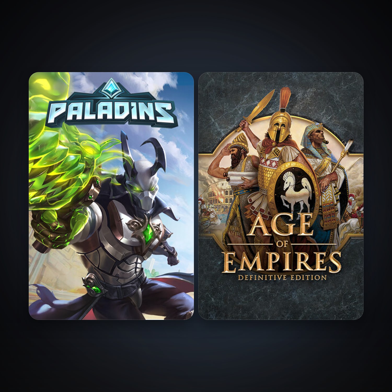 Paladins + Age of Empires: Definitive Edition, 6 games, clean — HabibiAccounts