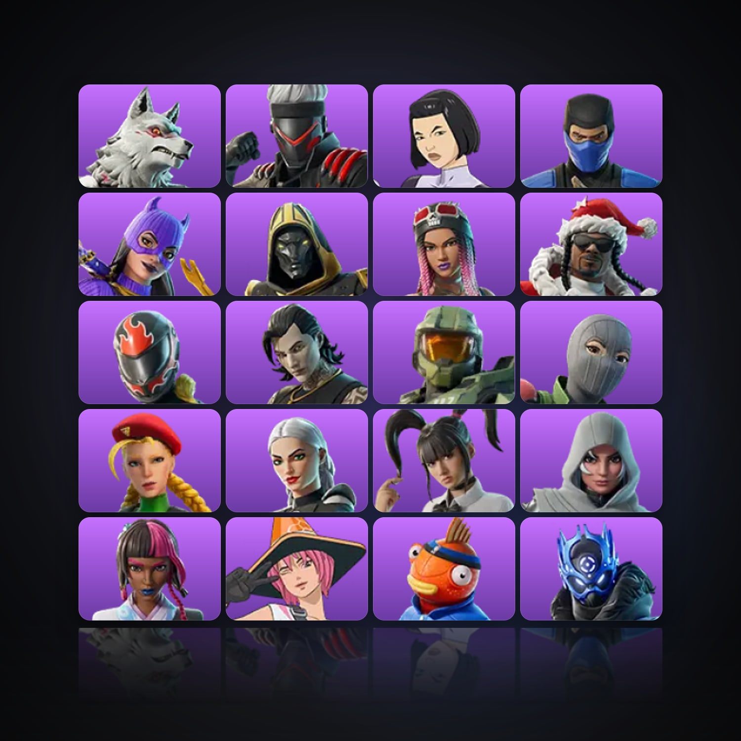 Fortnite | 24 Skins | 300 V-Bucks | Level 790 | 61 Wins — HabibiAccounts