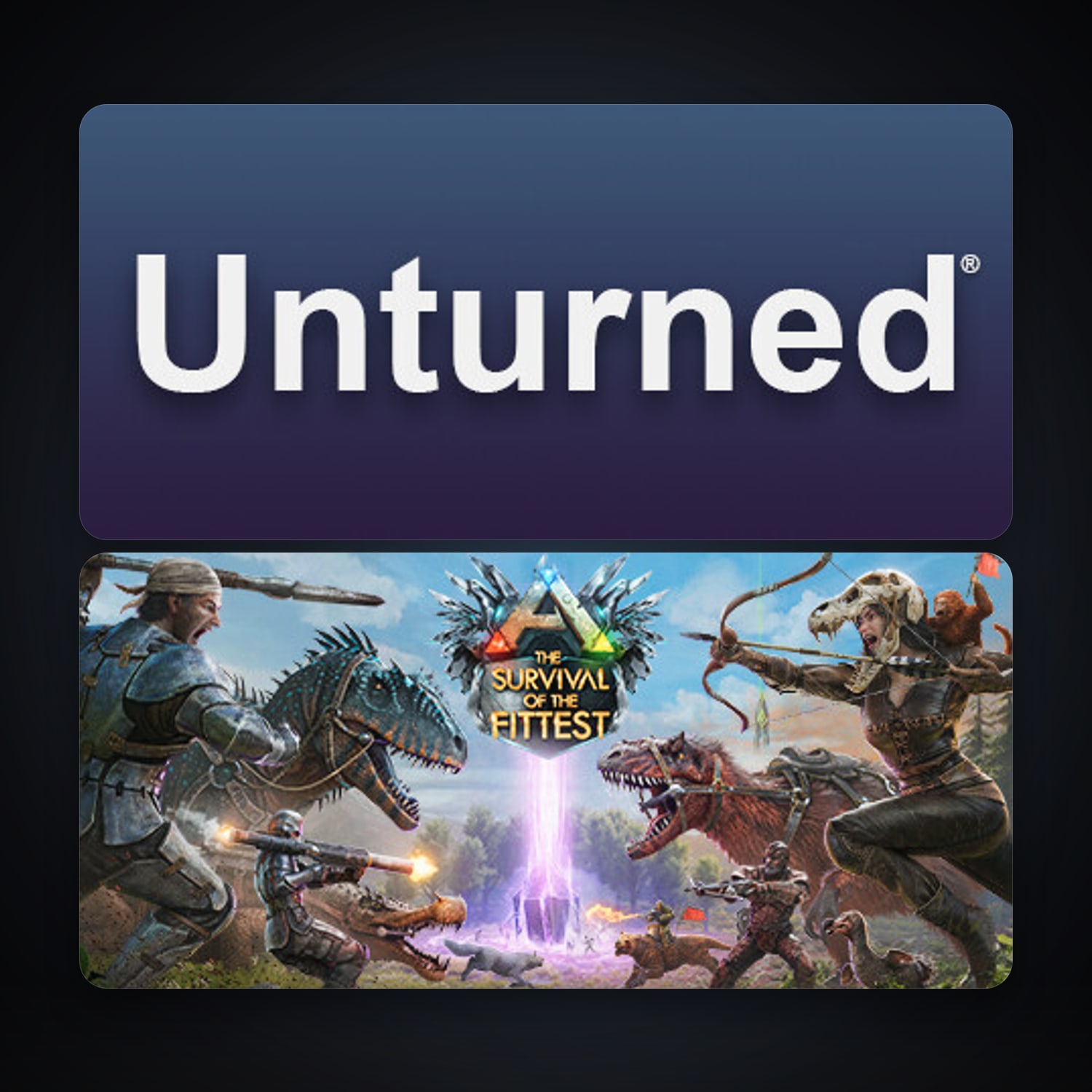 هالحساب ستيم فلين، Unturned وARK: The Survival Of The Fittest، 7 لعبة، صامد واضح — HabibiAccounts