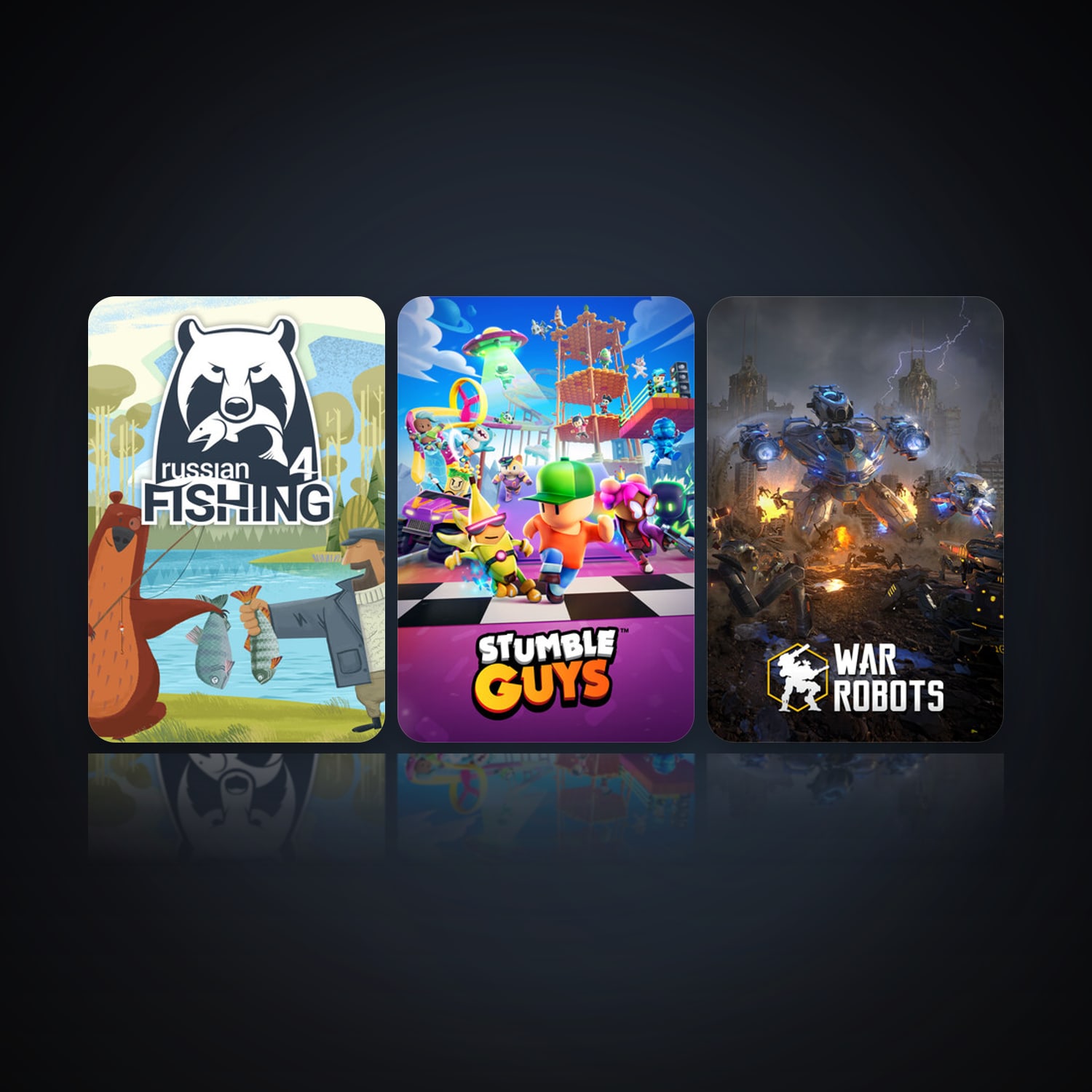 Russian Fishing 4 & Stumble Guys — HabibiAccounts