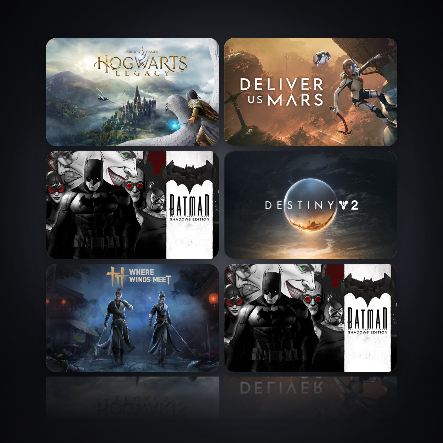 هالحساب إبك فيه Hogwarts Legacy وDeliver Us Mars، MX، 7 ألعاب — HabibiAccounts