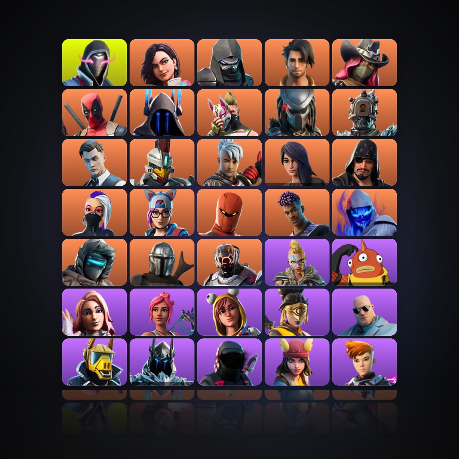 Fortnite | 101 Skins | 150 V-Bucks | Level 1517 | 119 Wins — HabibiAccounts