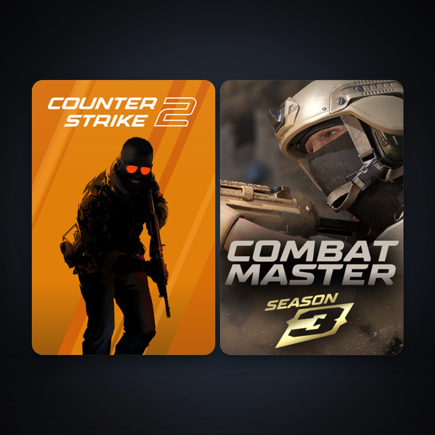 Steam account: CS2 Prime + Combat Master: Season 1, 2 games, clean — HabibiAccounts