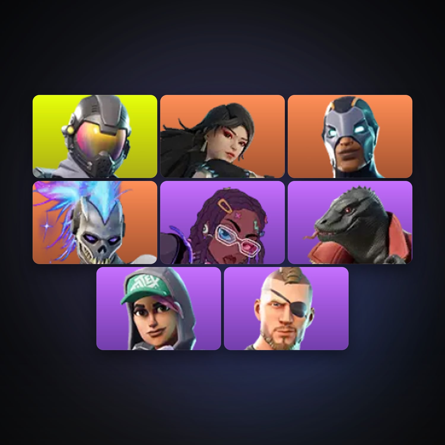 Fortnite account with Rogue Agent & Carbide — 8 skins — 1.1K V-Bucks — lvl 77 — HabibiAccounts