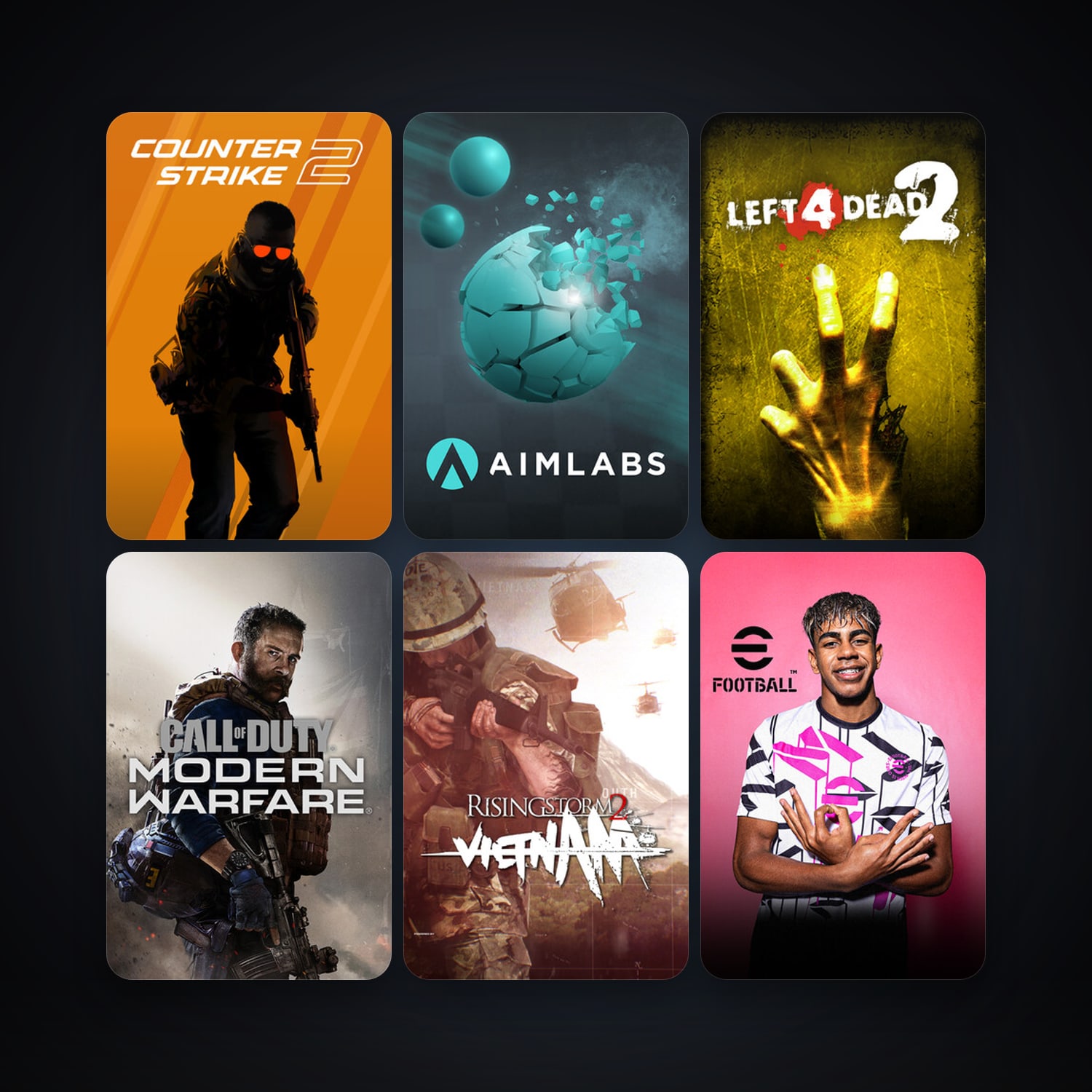 Counter-Strike + Left 4 Dead 2, 17 games, clean — HabibiAccounts