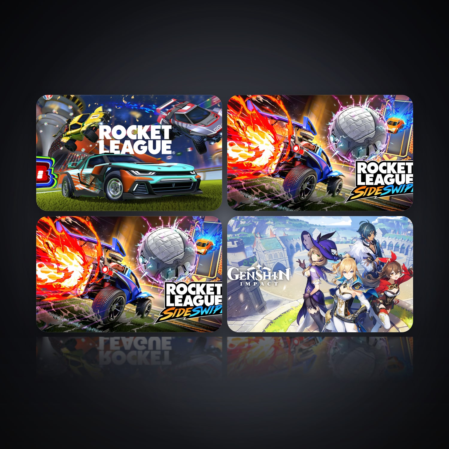 هالحساب إبك فيه Rocket League وRocket League Sideswipe، BR، 4 ألعاب — HabibiAccounts