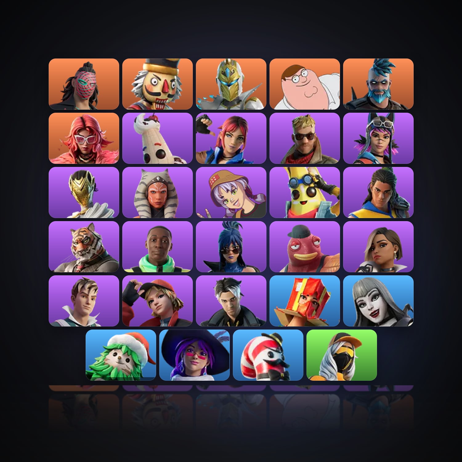 Fortnite | 29 Skins | 250 V-Bucks | Level 397 | 58 Wins — HabibiAccounts
