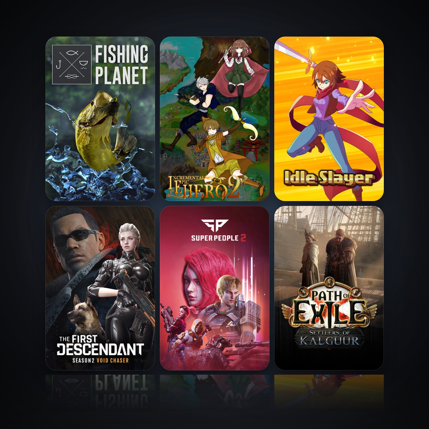 Fishing Planet & Incremental Epic Hero 2 | 84 Games | Clean — HabibiAccounts