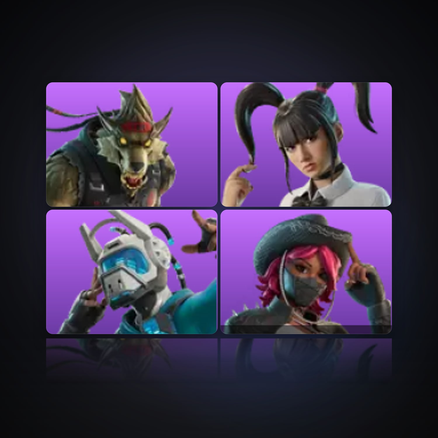 Fortnite | 4 Skins | 50 V-Bucks | Level 55 | 4 Wins — HabibiAccounts