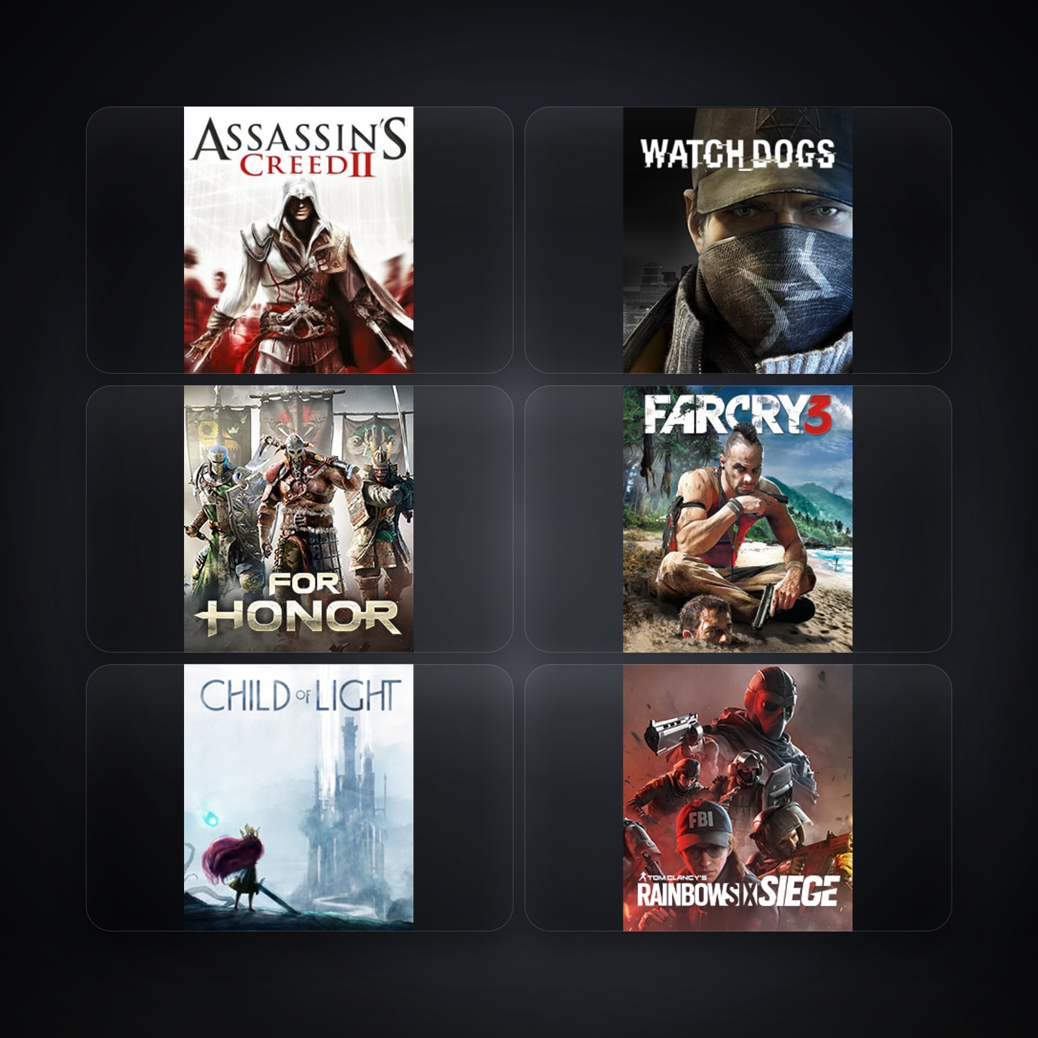 Assassin's Creed II & Watch_Dogs | 12 Games — HabibiAccounts
