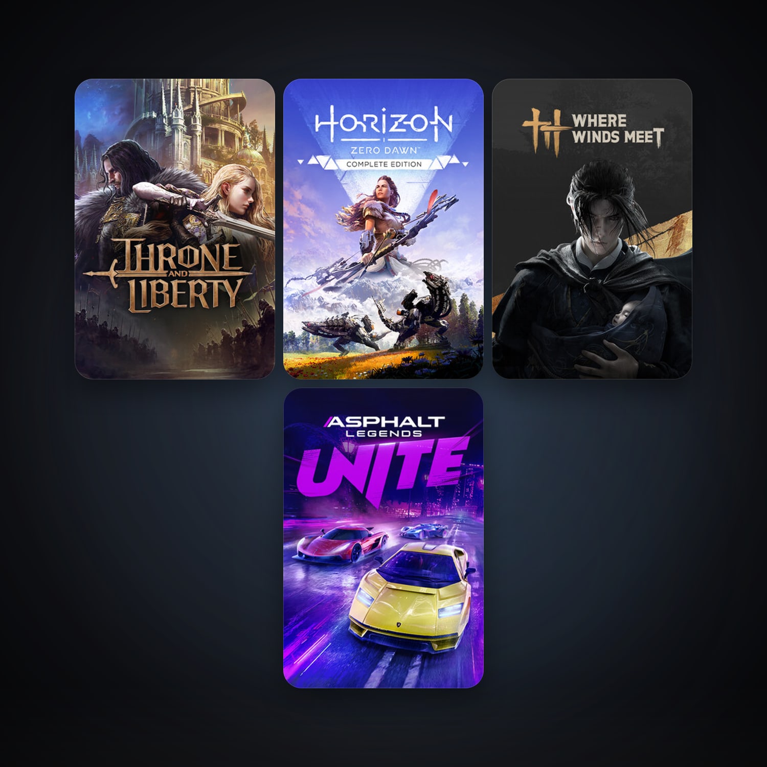هالحساب ستيم فلين، Horizon Zero Dawn Complete Edition وAsphalt Legends Unite، 5 لعبة، صامد واضح — HabibiAccounts