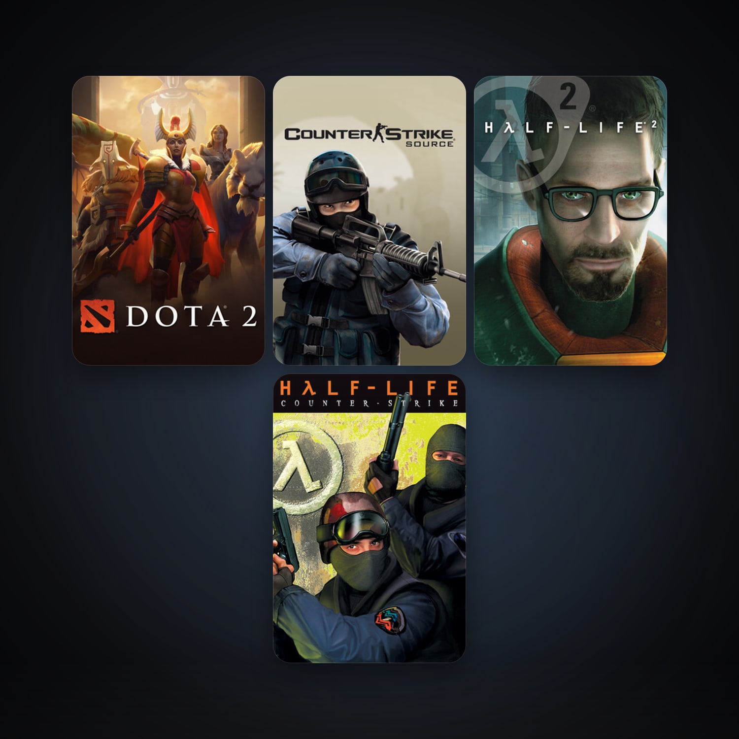 هالحساب ستيم فلين، Counter-Strike وHalf-Life 2، 8 لعبة، لفل 10، صامد واضح — HabibiAccounts