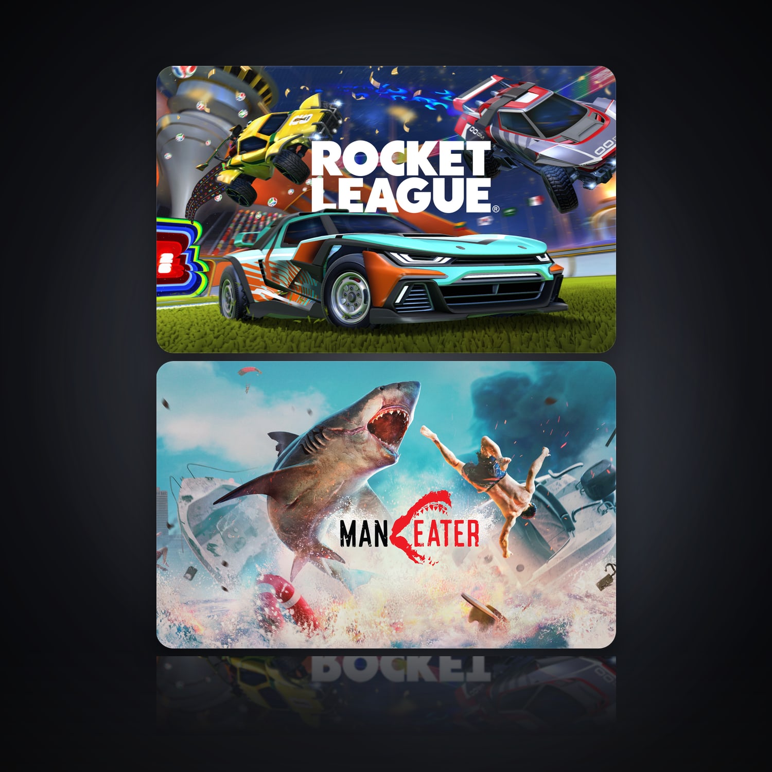 Rocket League & Maneater | 2 Games — HabibiAccounts