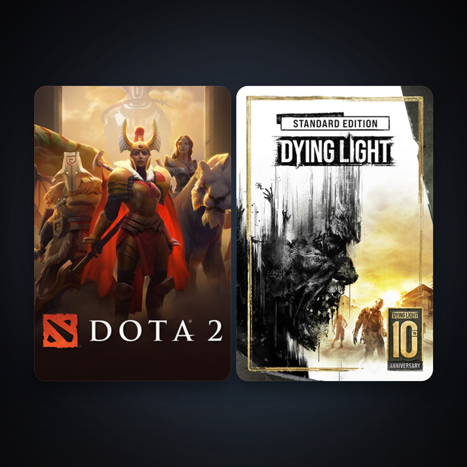 Dota 2 + Dying Light, 4 games, clean — HabibiAccounts