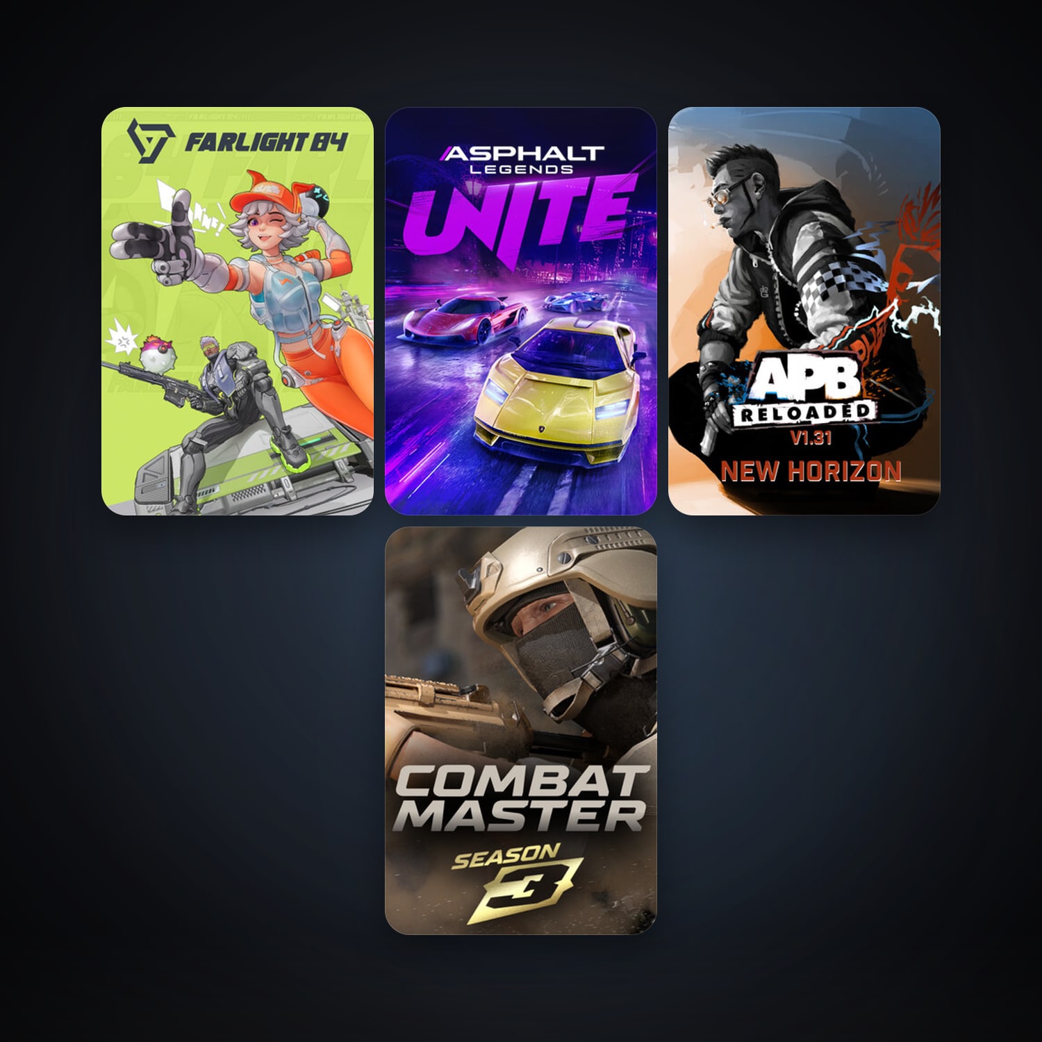 هالحساب ستيم فلين، APB Reloaded وAsphalt Legends Unite، 7 لعبة، صامد واضح — HabibiAccounts