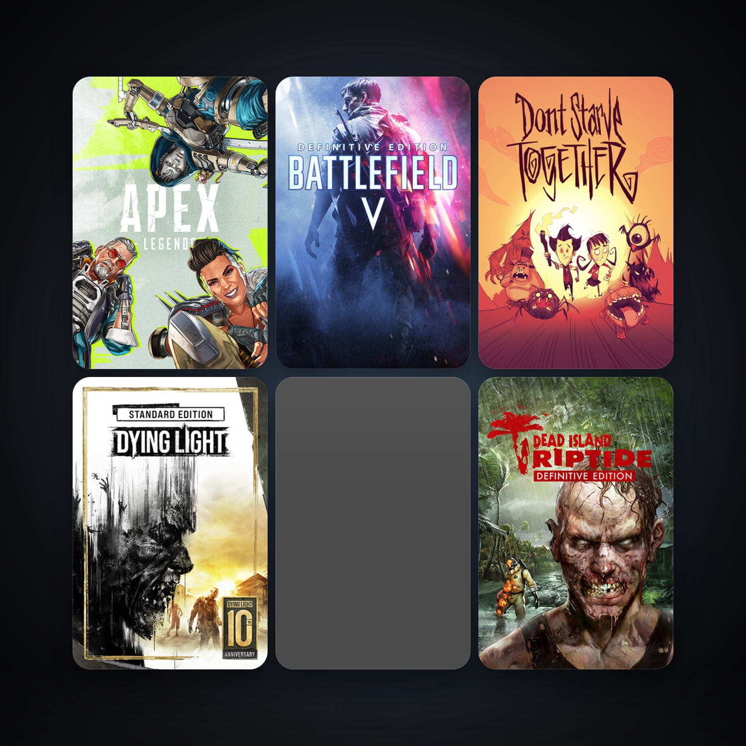 Dying Light + Don't Starve Together, 13 games, clean — HabibiAccounts