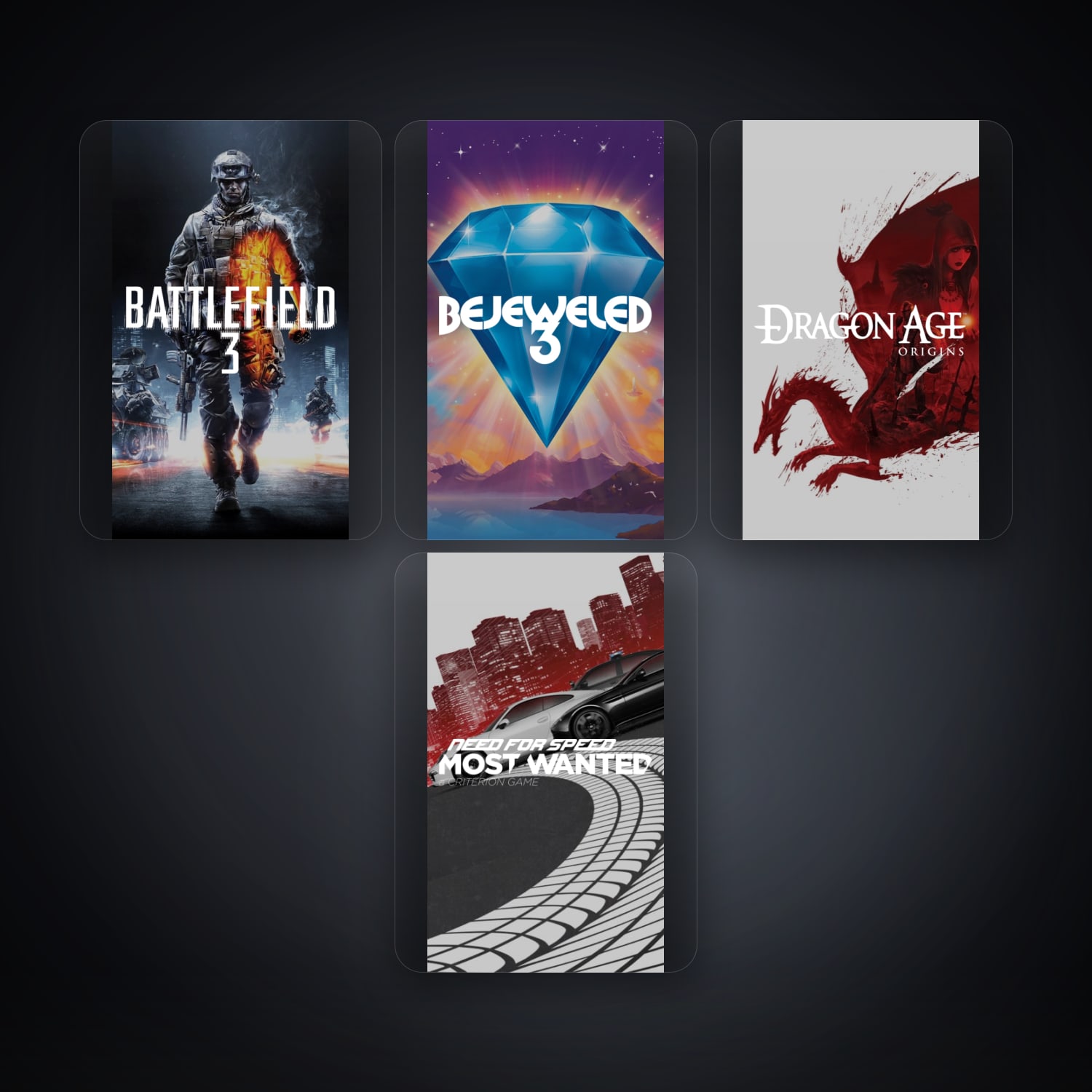 Battlefield 3 & Bejeweled 3 | 5 Games — HabibiAccounts