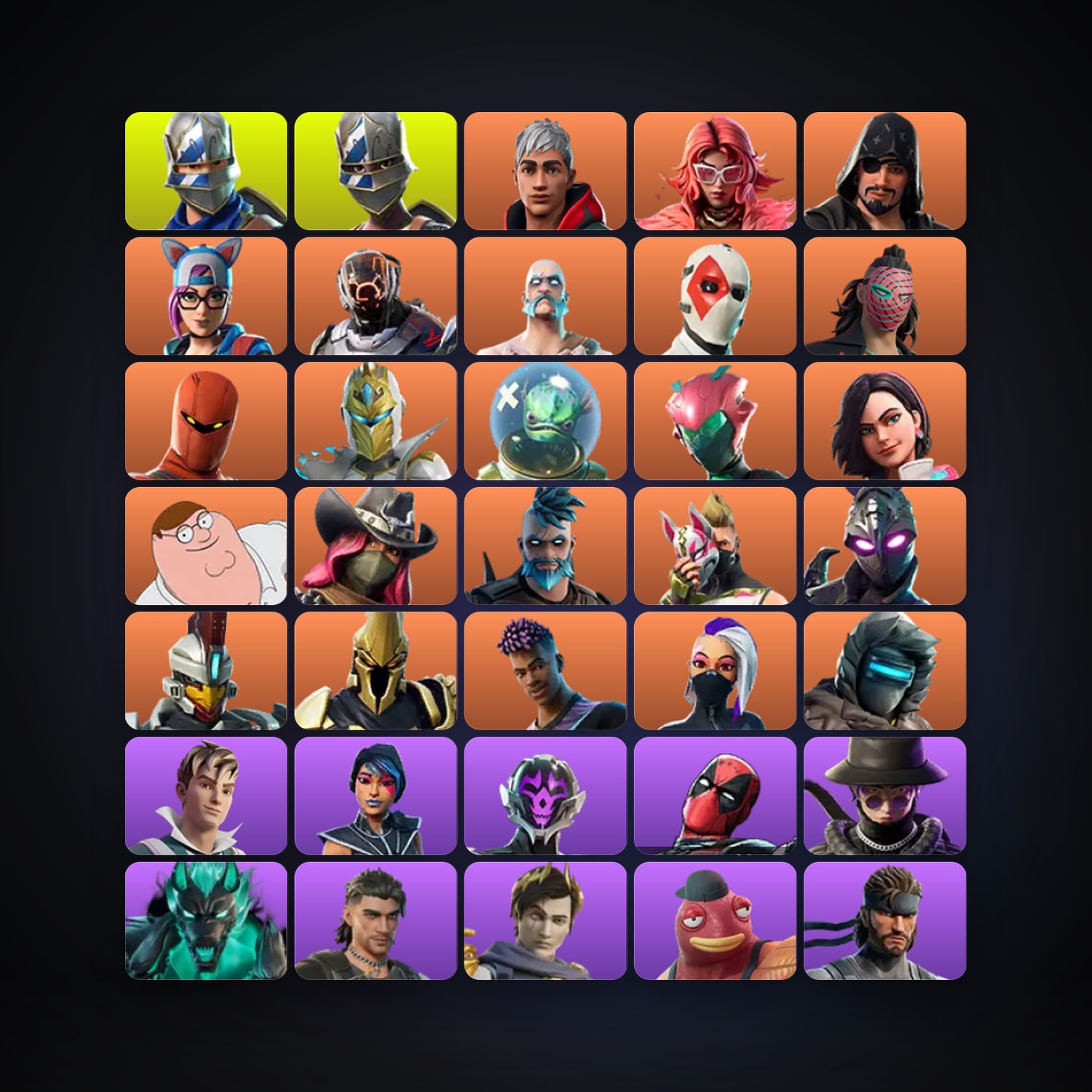Fortnite | 136 Skins | 1.1K V-Bucks | Level 1375 | 233 Wins — HabibiAccounts