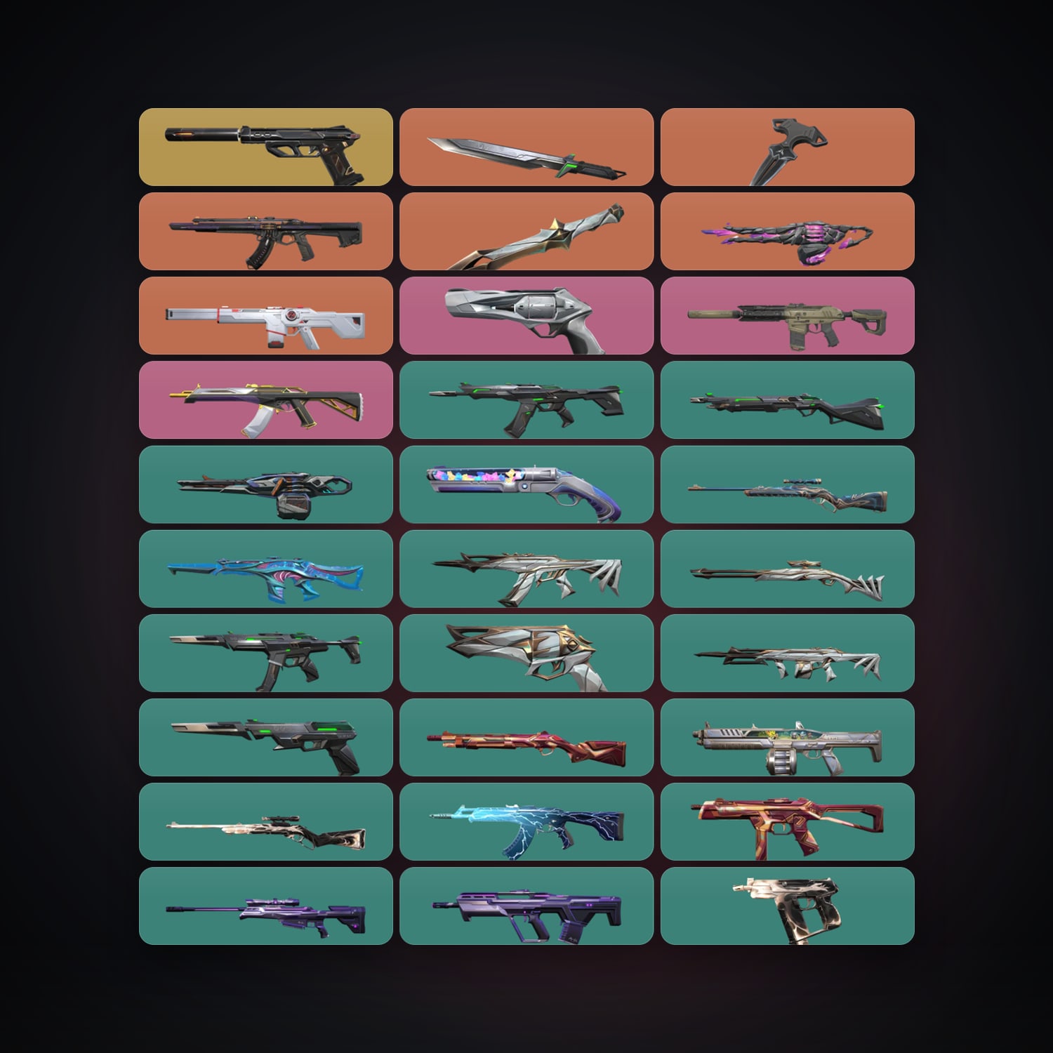 KR Silver 3 locker — 3 knives, 40 skins, lvl 62 — HabibiAccounts