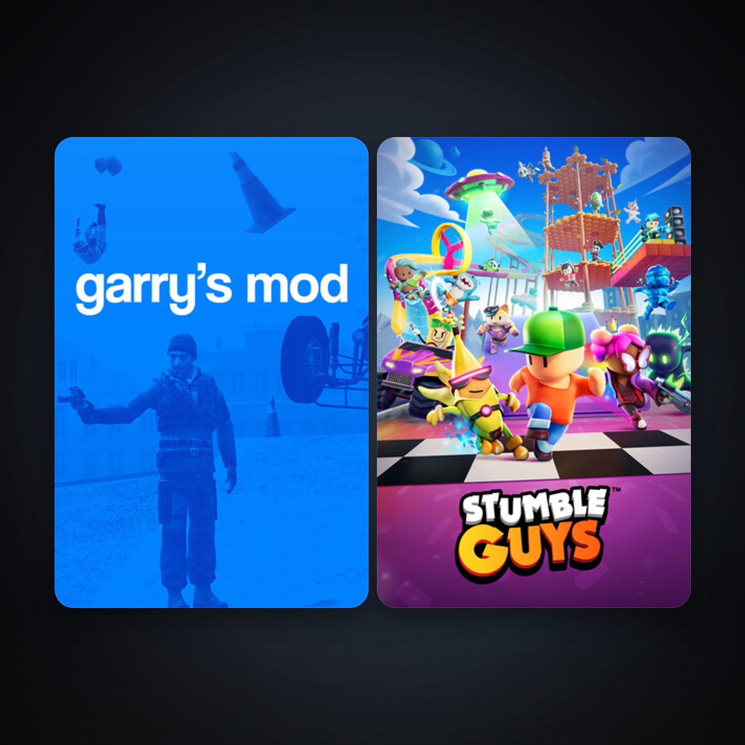 Garry's Mod + Stumble Guys, 2 games, clean — HabibiAccounts