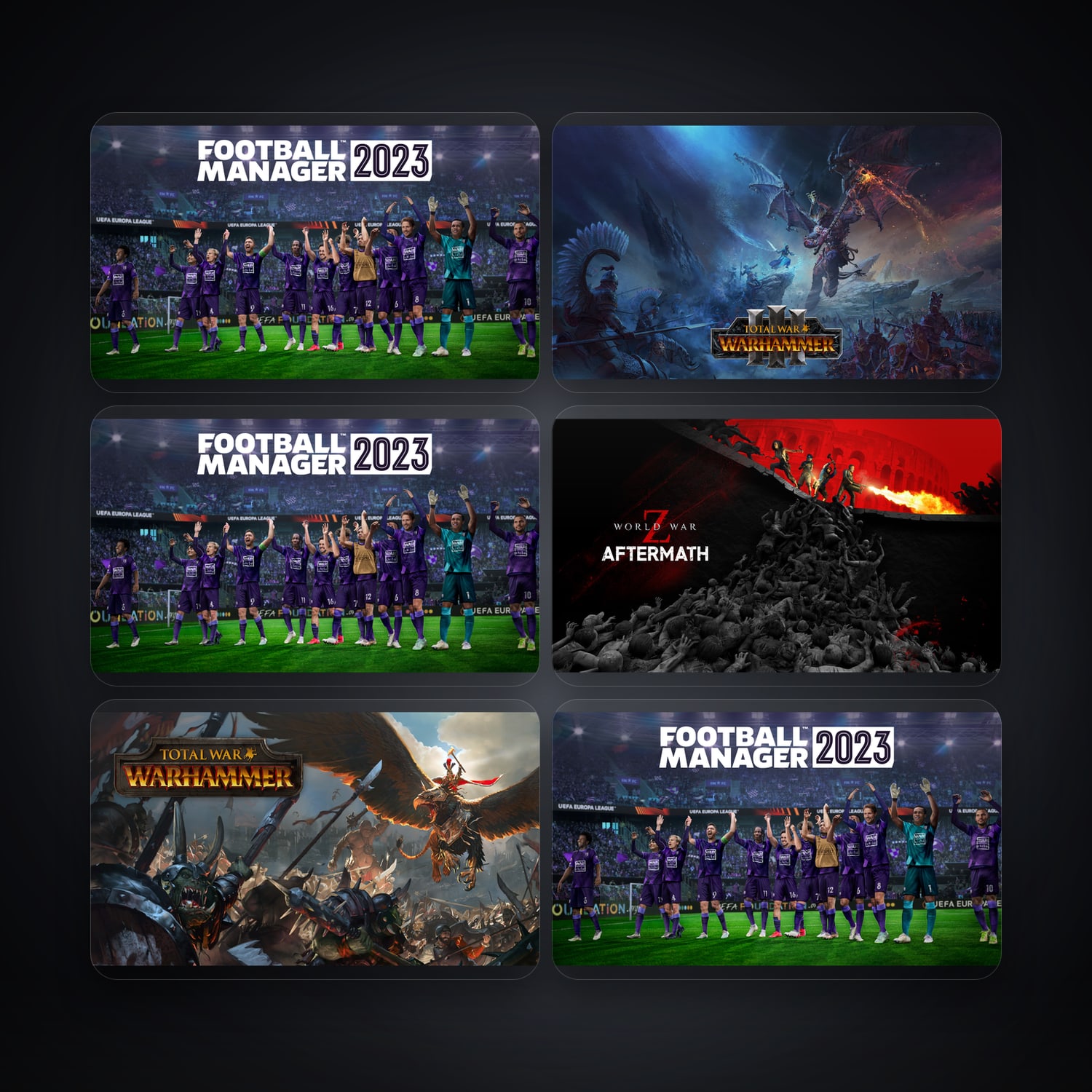 Football Manager 2023 Pre-Game Editor & Total War: WARHAMMER III | 6 Games — HabibiAccounts