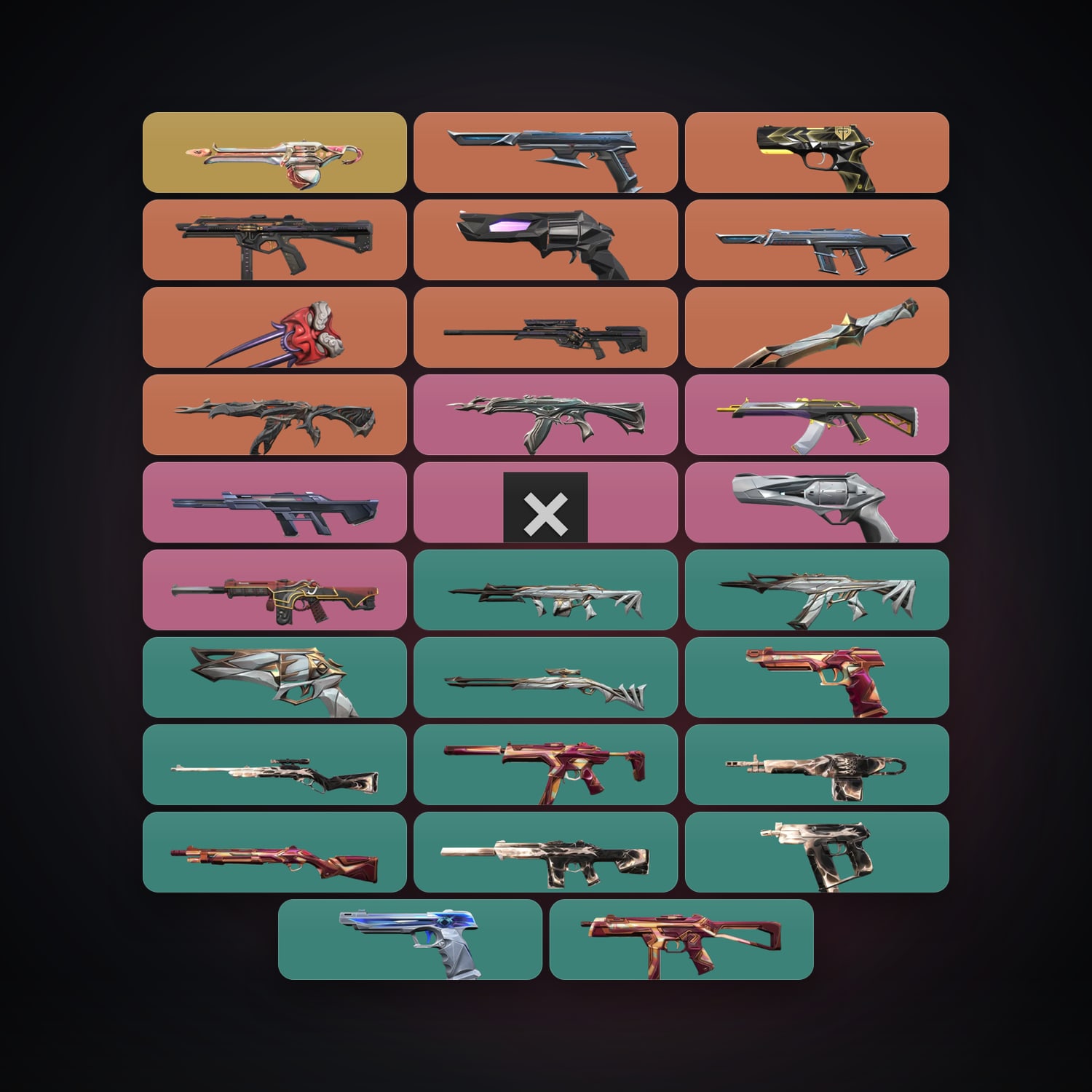KR Bronze 1 locker — 2 knives, 29 skins, lvl 47 — HabibiAccounts