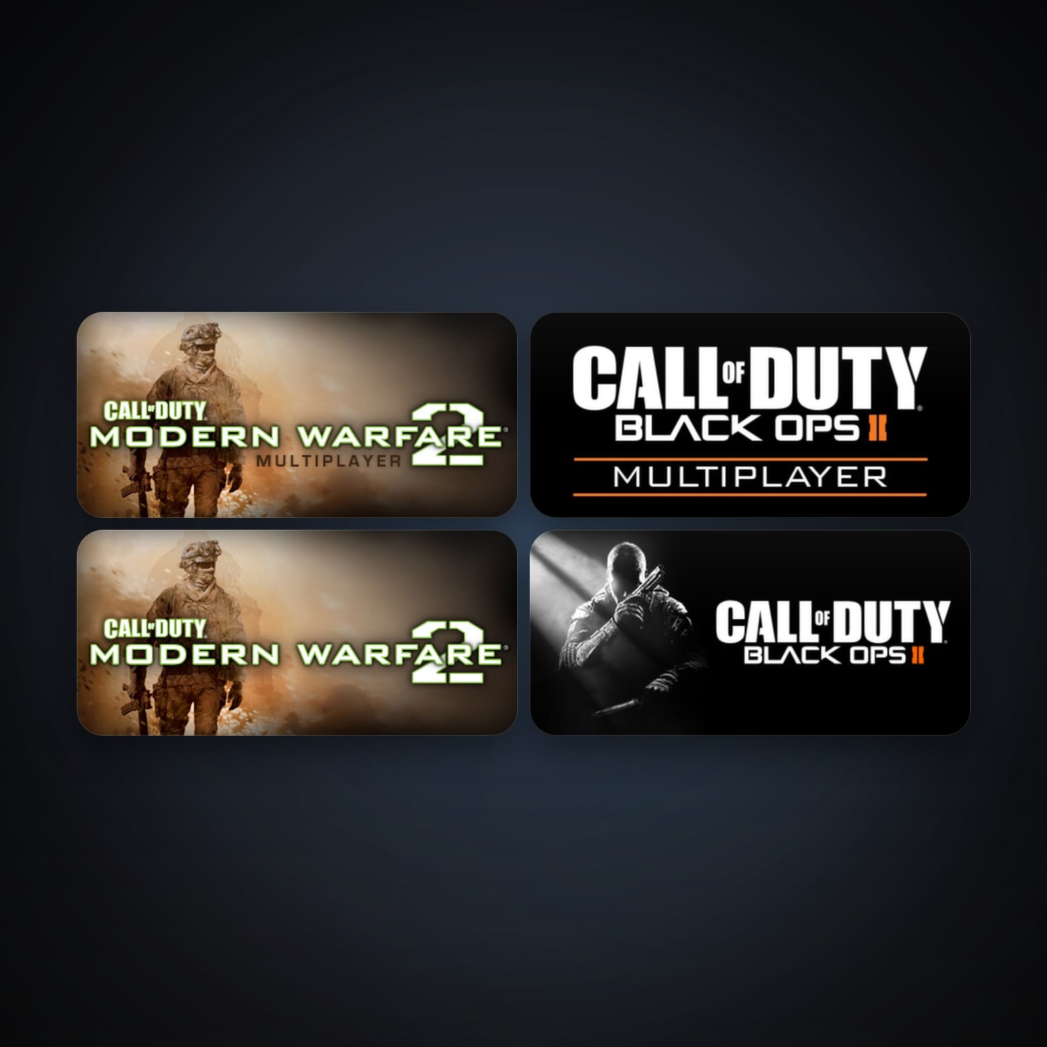 Call of Duty: Modern Warfare 2 (2009) + Call of Duty: Modern Warfare 2 - Multiplayer (2009), 6 games, clean — HabibiAccounts