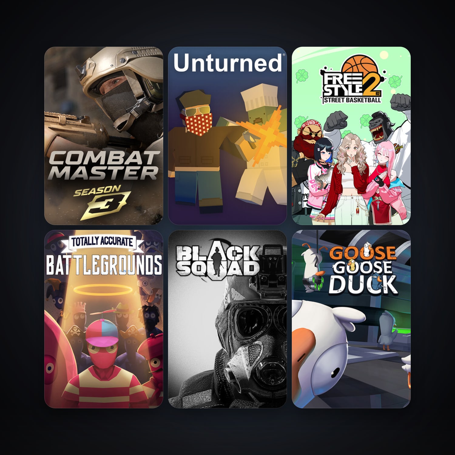 Unturned + Freestyle 2: Street Basketball, 35 games, clean — HabibiAccounts