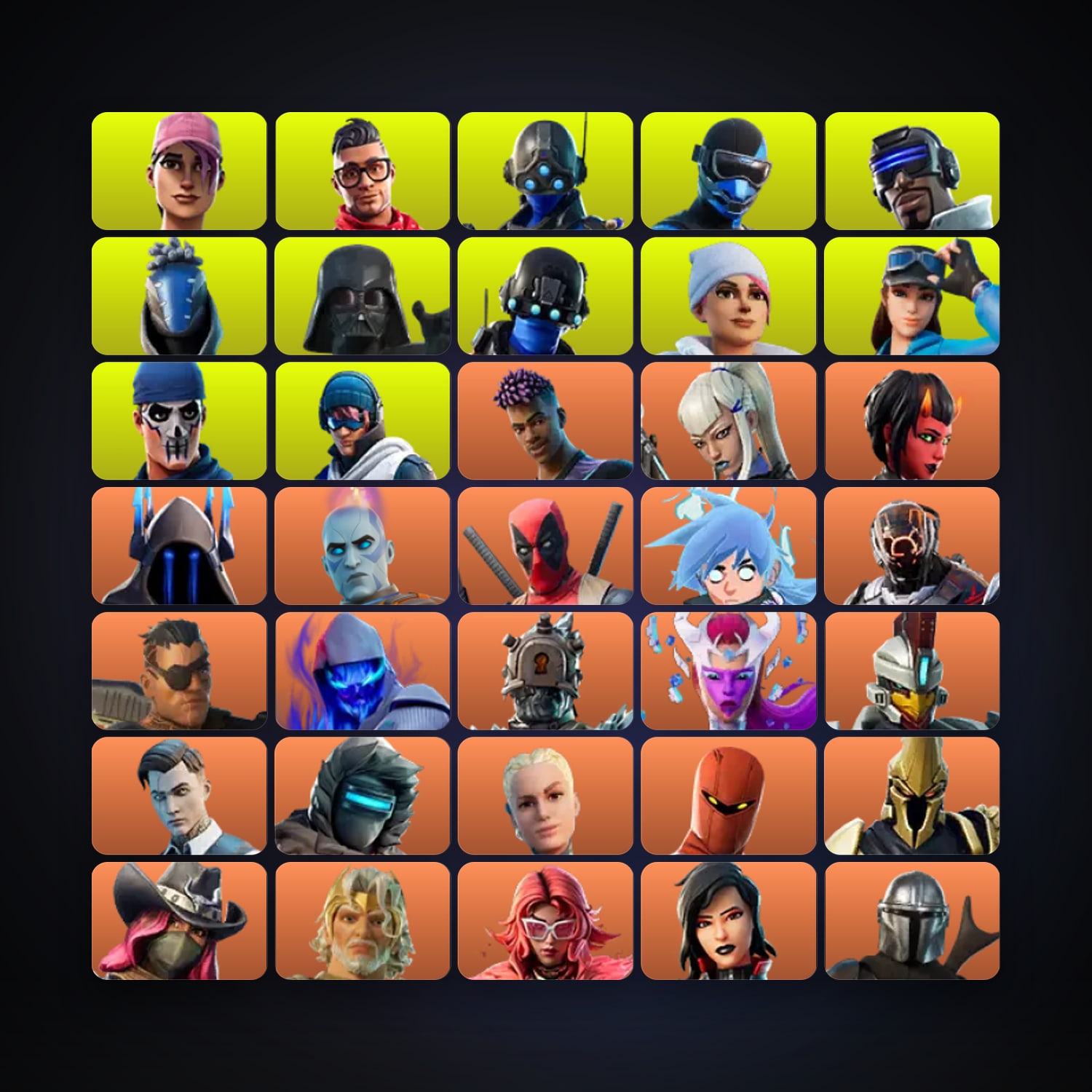 Fortnite | 375 Skins | 500 V-Bucks | Level 6496 | 430 Wins — HabibiAccounts