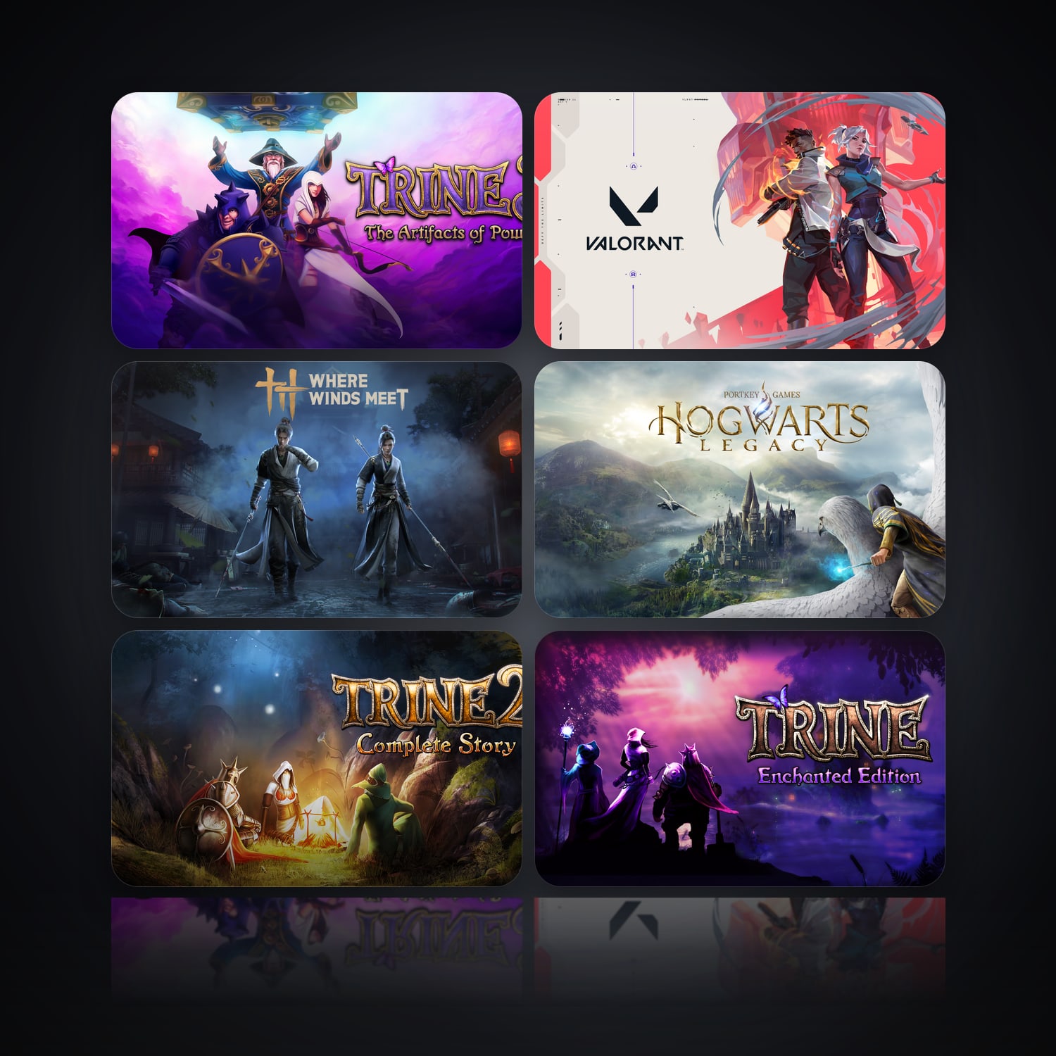 Trine 3: The Artifacts of Power & VALORANT | 11 Games — HabibiAccounts