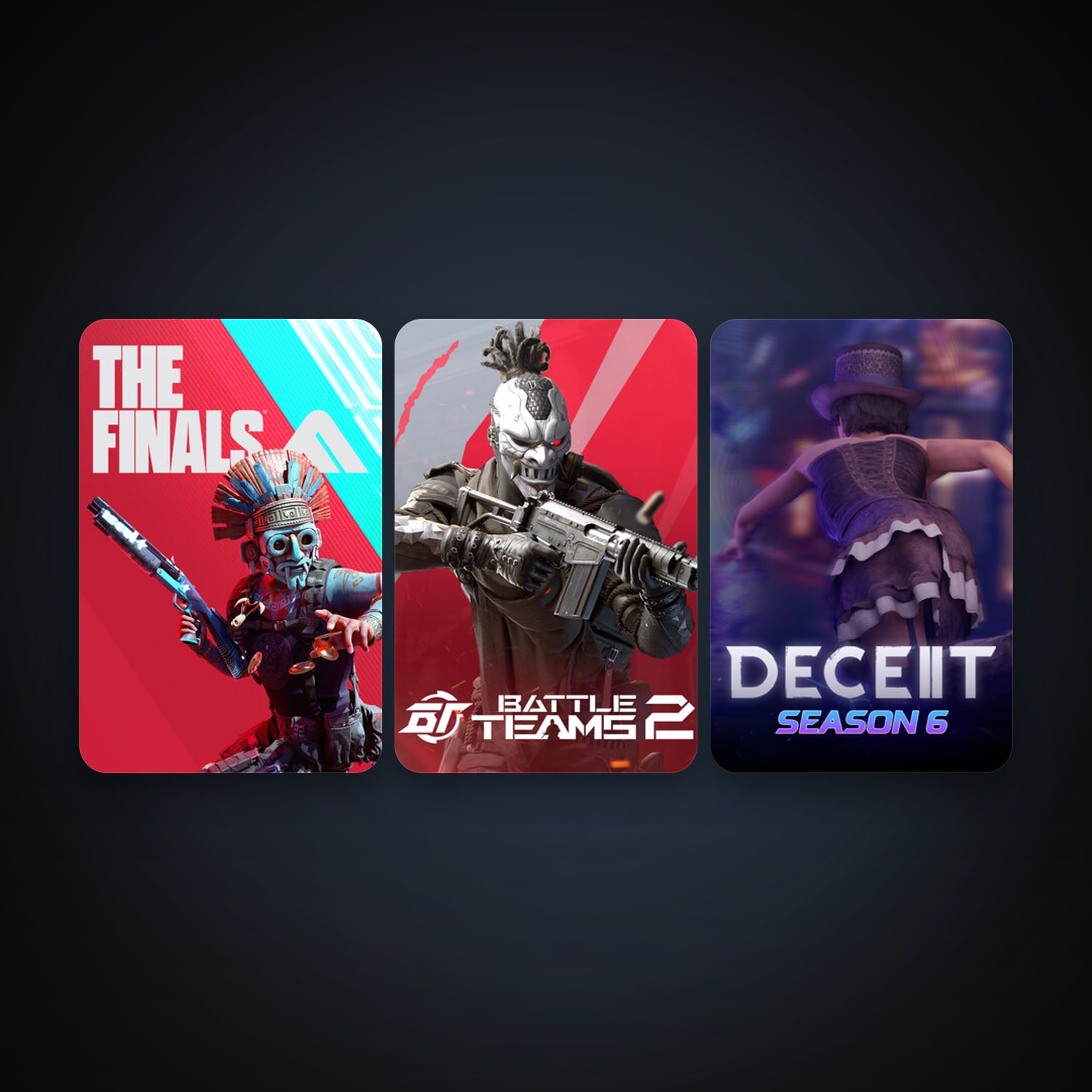 Battle Teams 2 + Deceit 2, 4 games, clean — HabibiAccounts