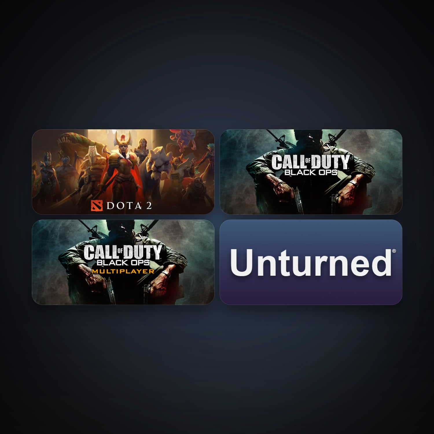 Dota 2 + Call of Duty: Black Ops, 5 games, clean — HabibiAccounts