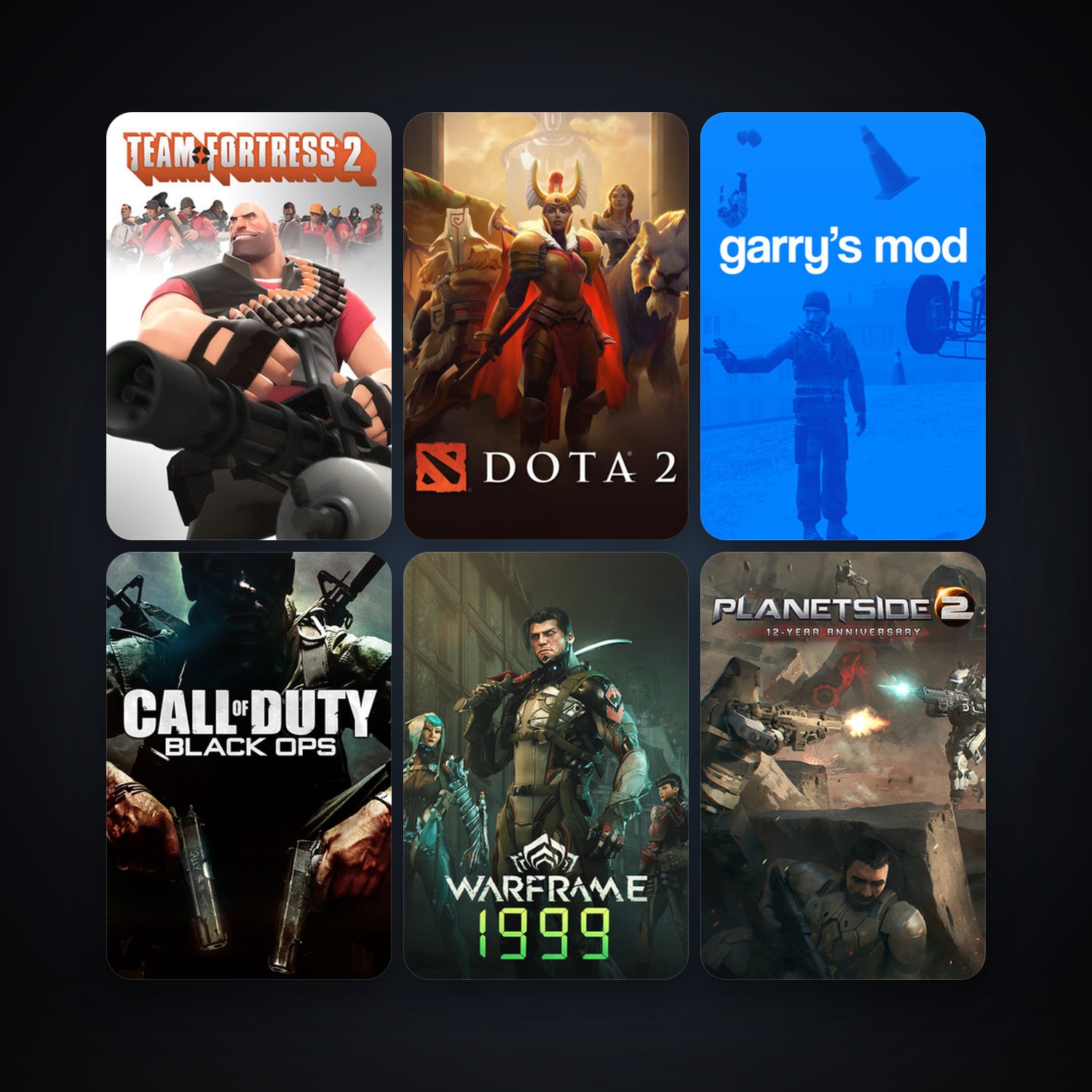 Team Fortress 2 + Dota 2, 11 games, clean — HabibiAccounts
