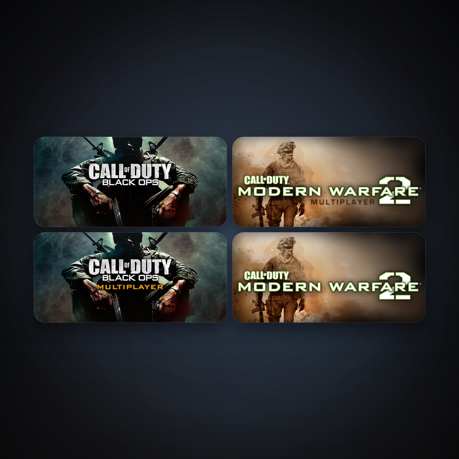 Call of Duty: Modern Warfare 2 (2009) + Call of Duty: Modern Warfare 2 - Multiplayer (2009), 4 games, clean — HabibiAccounts