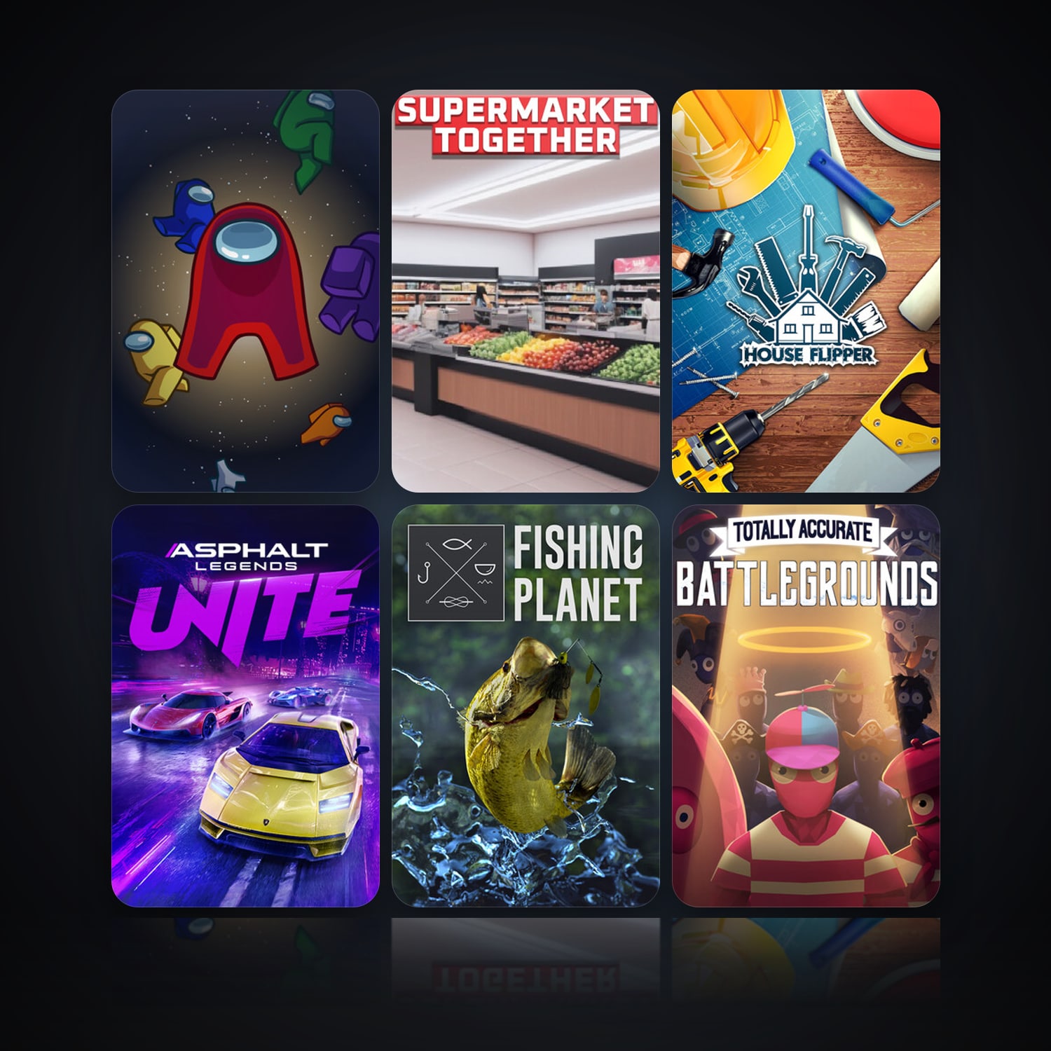 Among Us & PEAK | 32 Games | Clean — HabibiAccounts