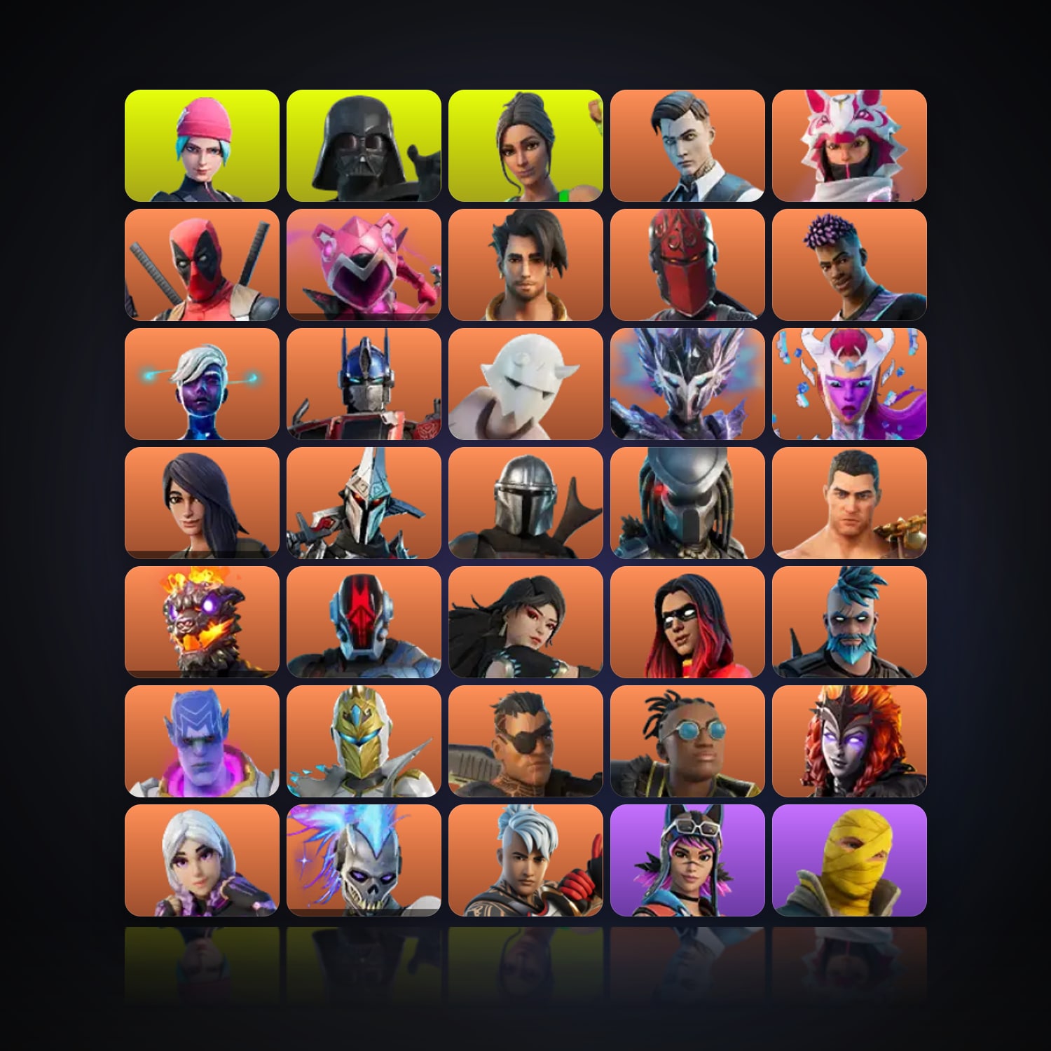 Fortnite | 165 Skins | 50 V-Bucks | Level 2196 | 283 Wins — HabibiAccounts