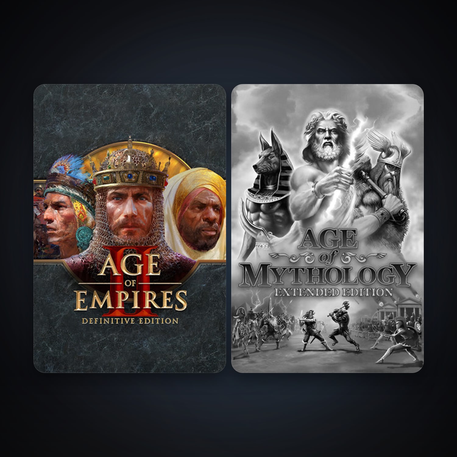 Age of Mythology: Extended Edition + Age of Empires II: Definitive Edition, 2 games, clean — HabibiAccounts