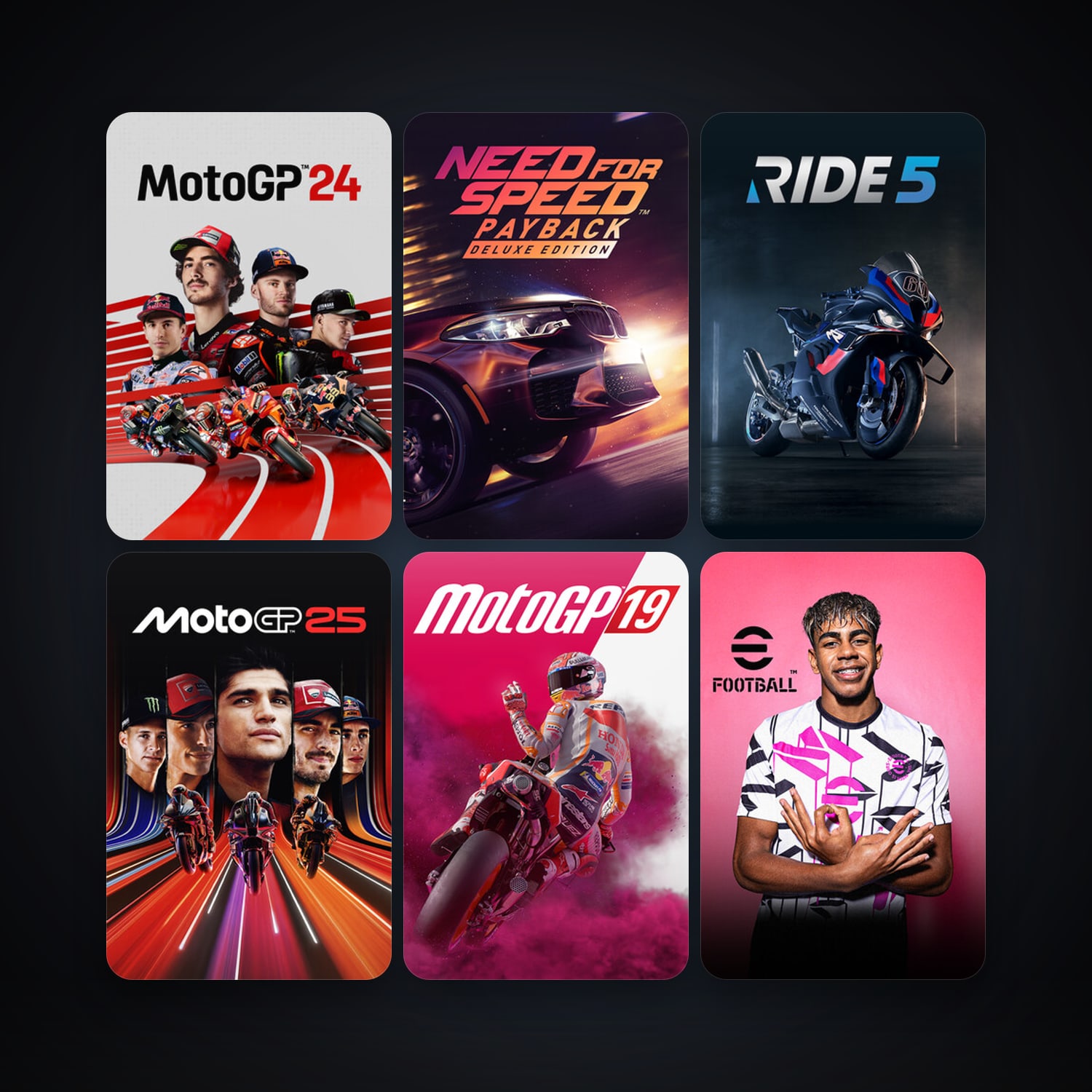 Assetto Corsa + MotoGP18, 11 games, clean — HabibiAccounts