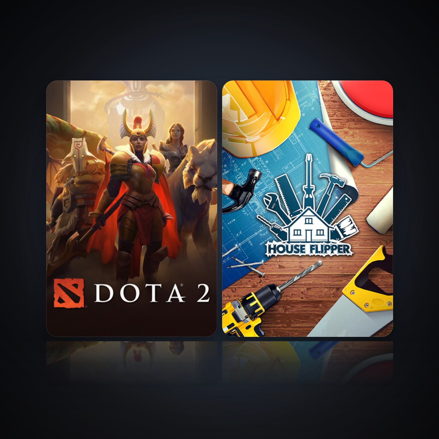 Dota 2 & House Flipper | 13 Games | Clean — HabibiAccounts