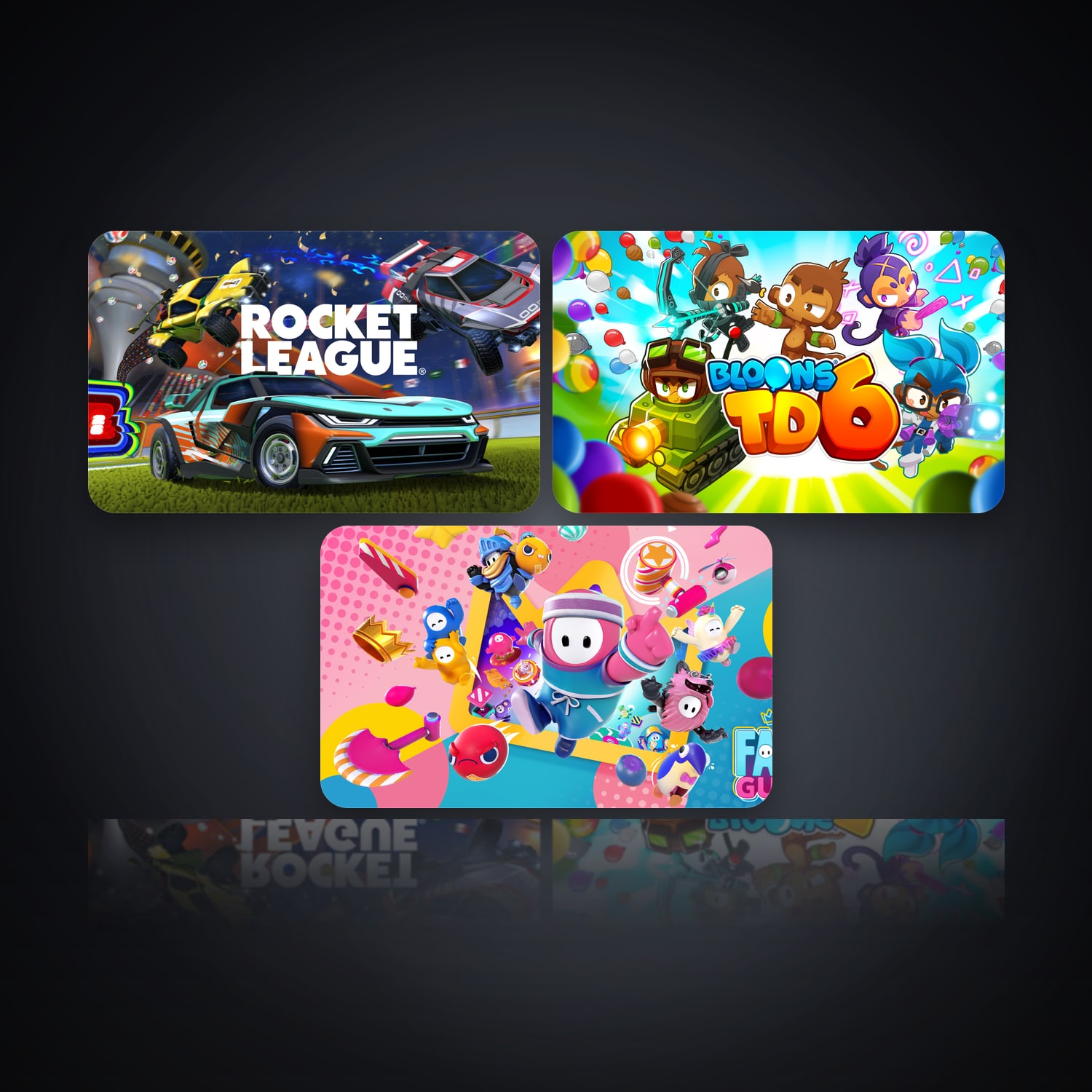 Rocket League & Bloons TD 6 | 3 Games — HabibiAccounts