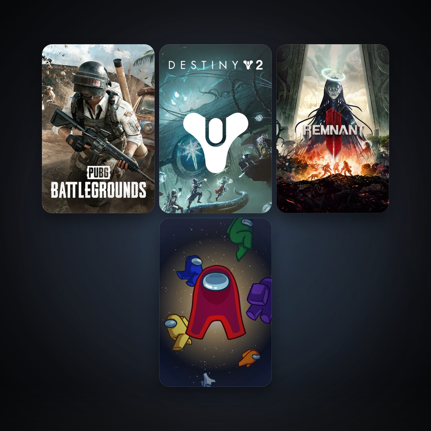 PUBG: BATTLEGROUNDS + Among Us, 4 games, clean — HabibiAccounts