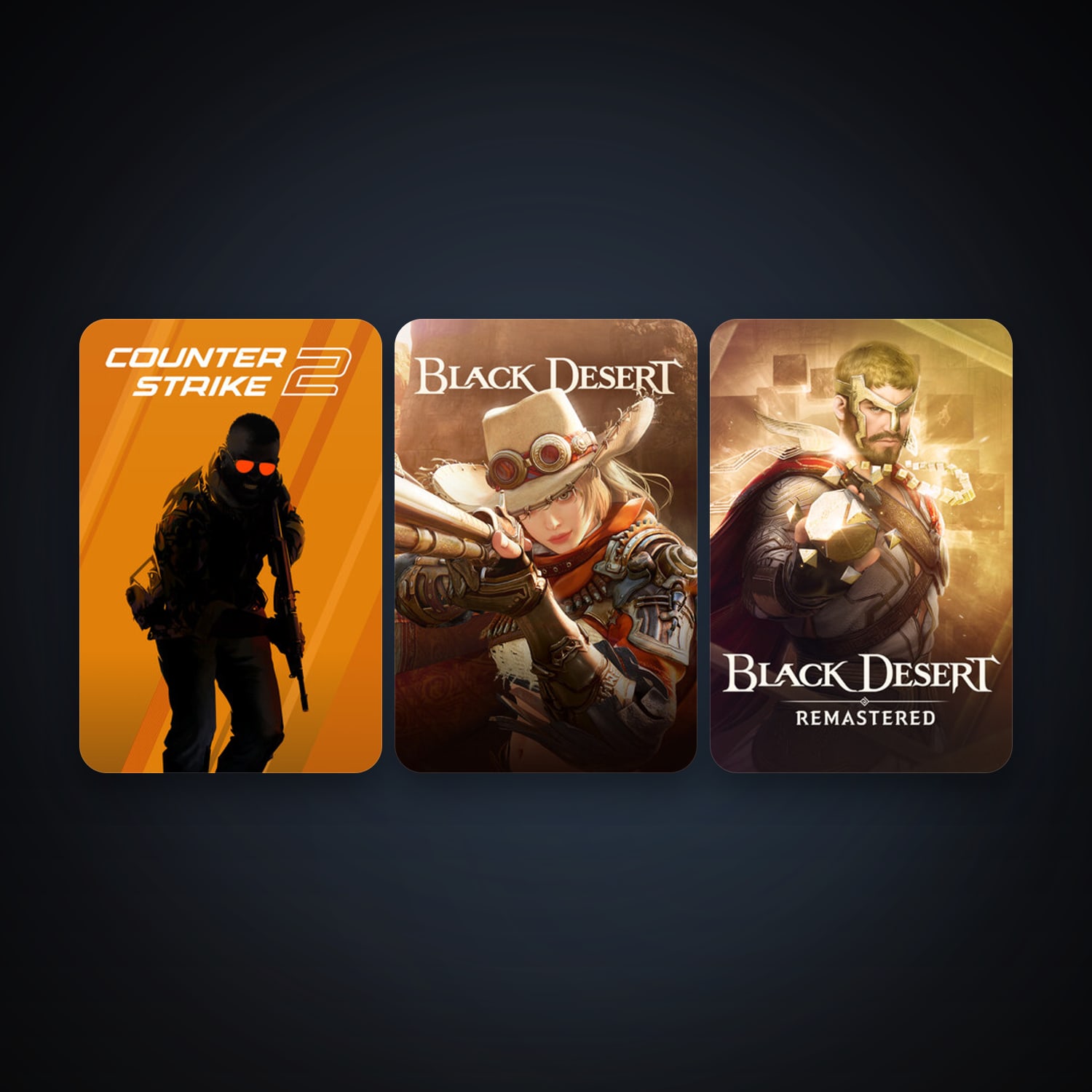 CS2 Prime + Black Desert Online, 4 games, clean — HabibiAccounts