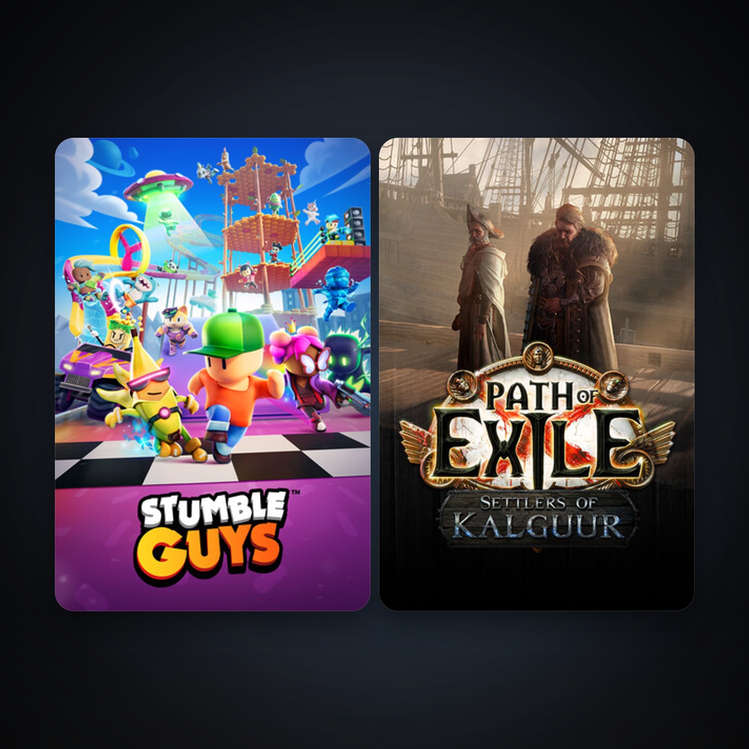 Path of Exile + Stumble Guys, 2 games, clean — HabibiAccounts