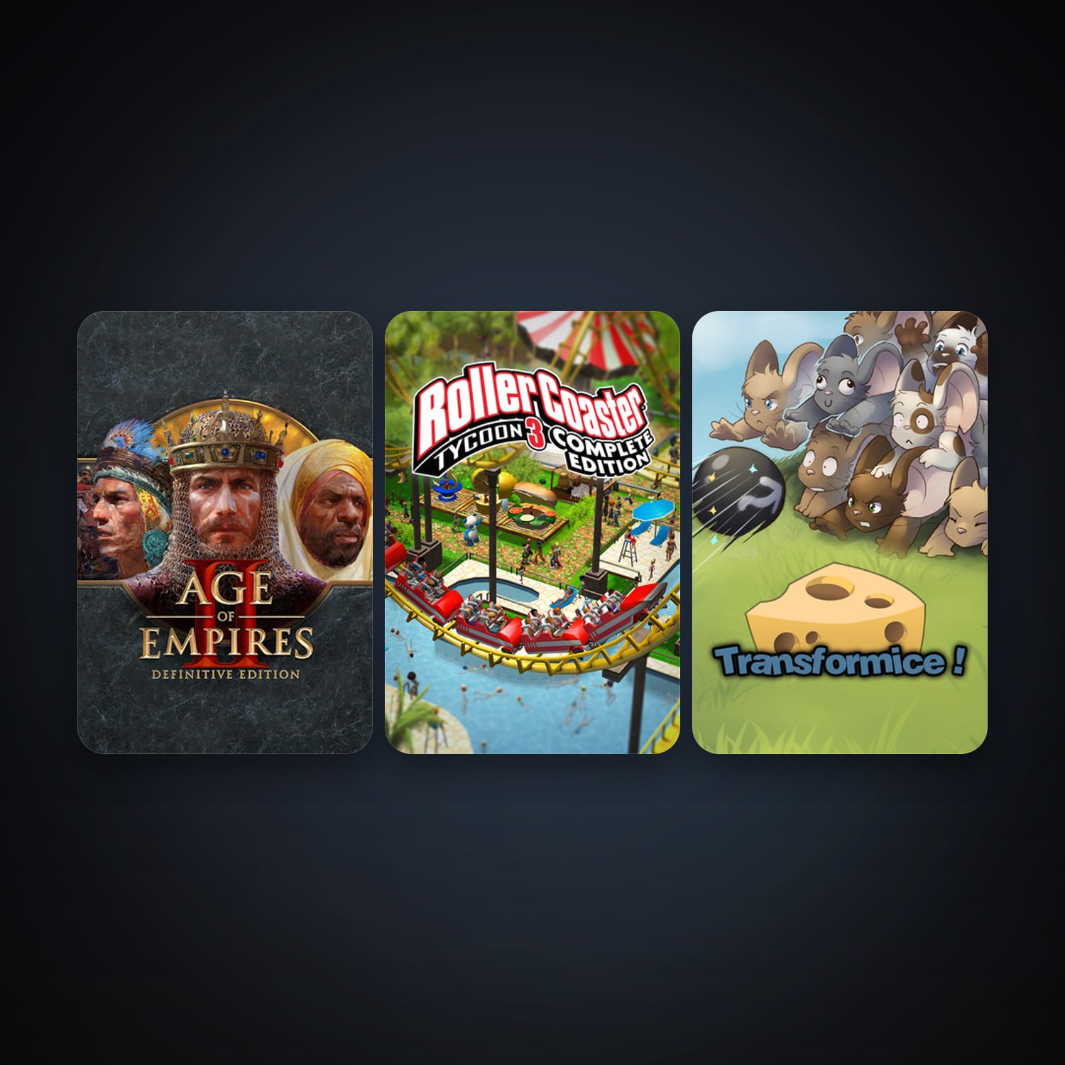 Transformice + Age of Empires II: Definitive Edition, 4 games, clean — HabibiAccounts